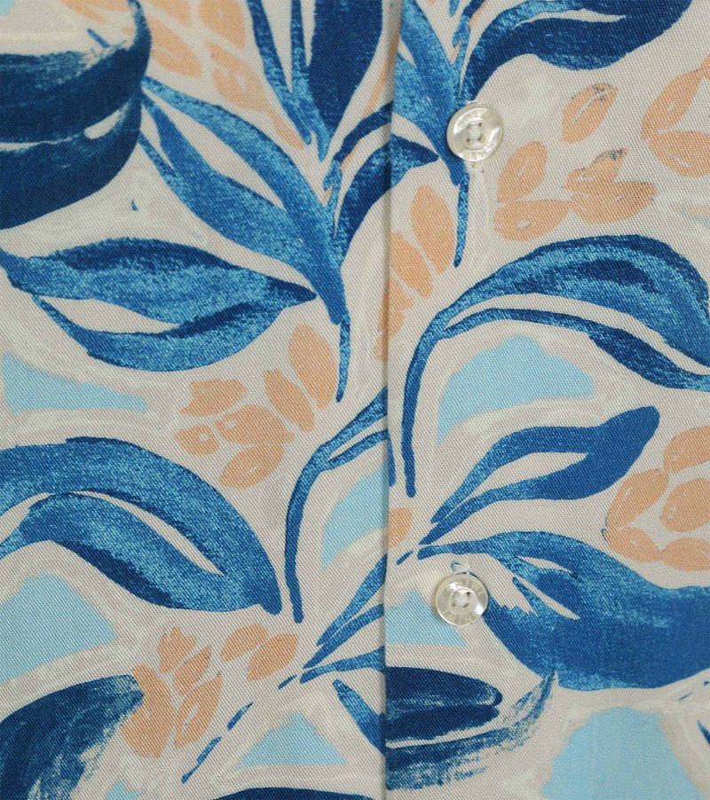 Shiwi Hemd Vic Floral Leafs Blau - Größe L günstig online kaufen