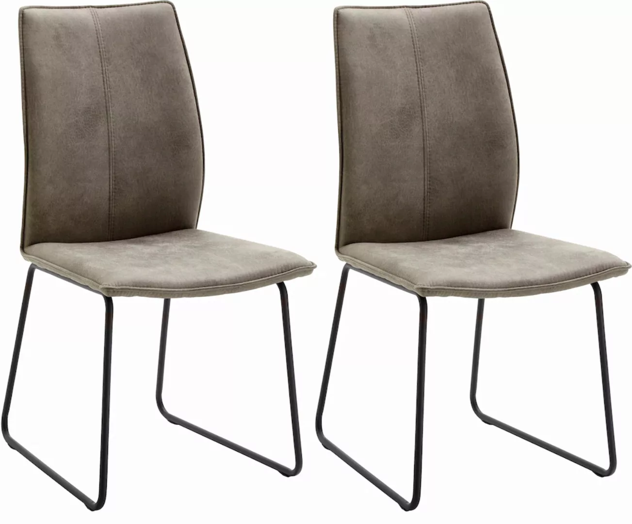 NIEHOFF SITZMÖBEL Polsterstuhl "Capri", (Set), 2 St., Microfaser ABERDEEN, günstig online kaufen