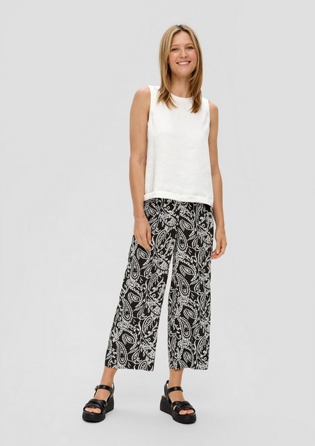 s.Oliver 7/8-Hose Culotte-Hose aus Viskose mit Wide Leg günstig online kaufen