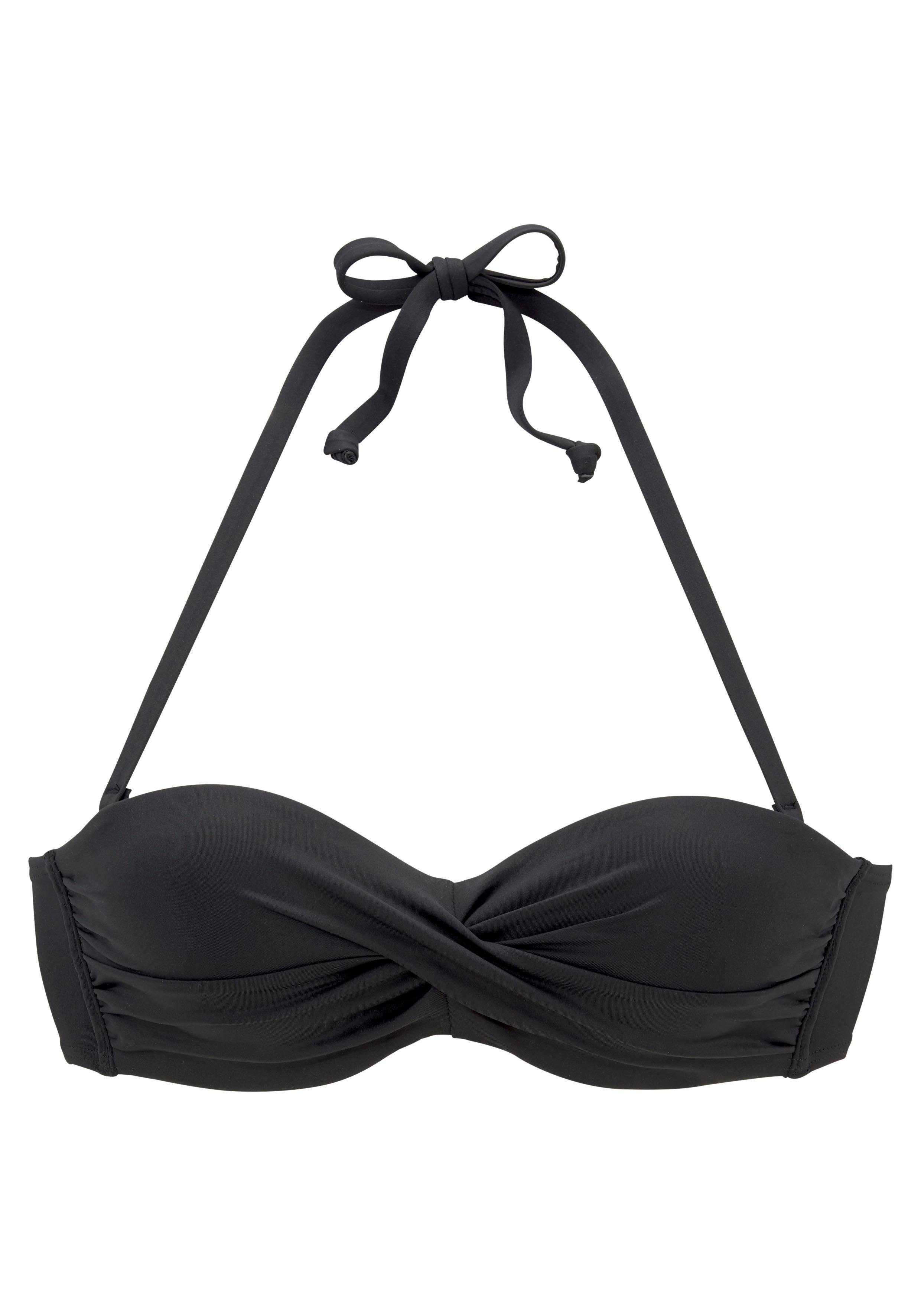 s.Oliver Bügel-Bandeau-Bikini-Top "Rome", in Wickeloptik günstig online kaufen