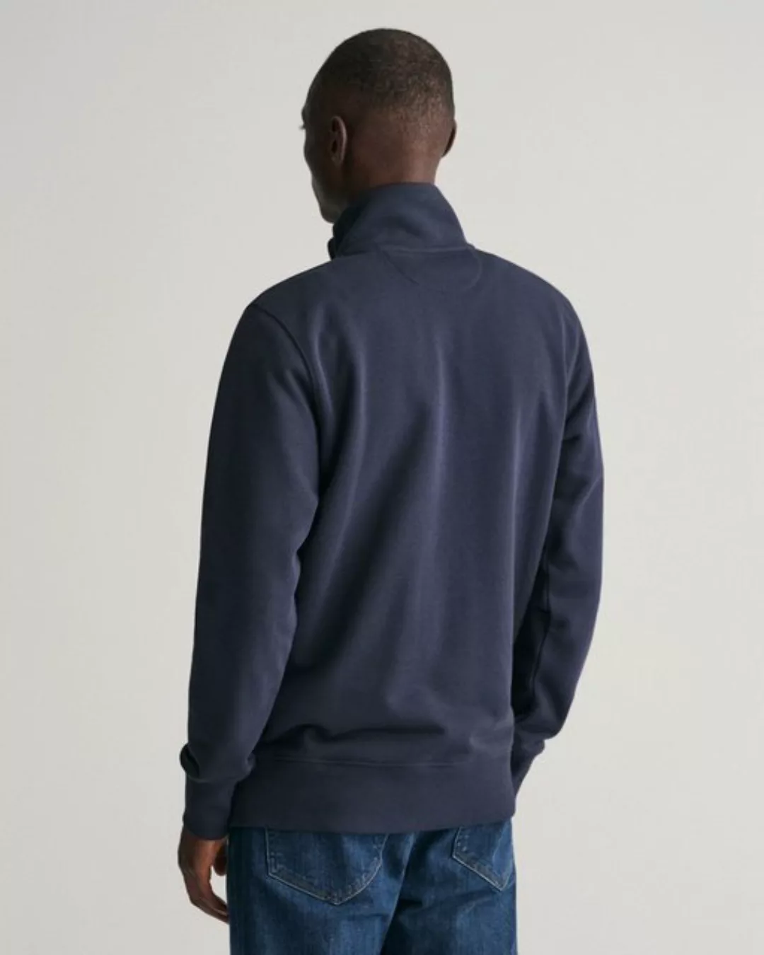 Gant Strickjacke Reg Shield Dunkelblau - Größe XL günstig online kaufen