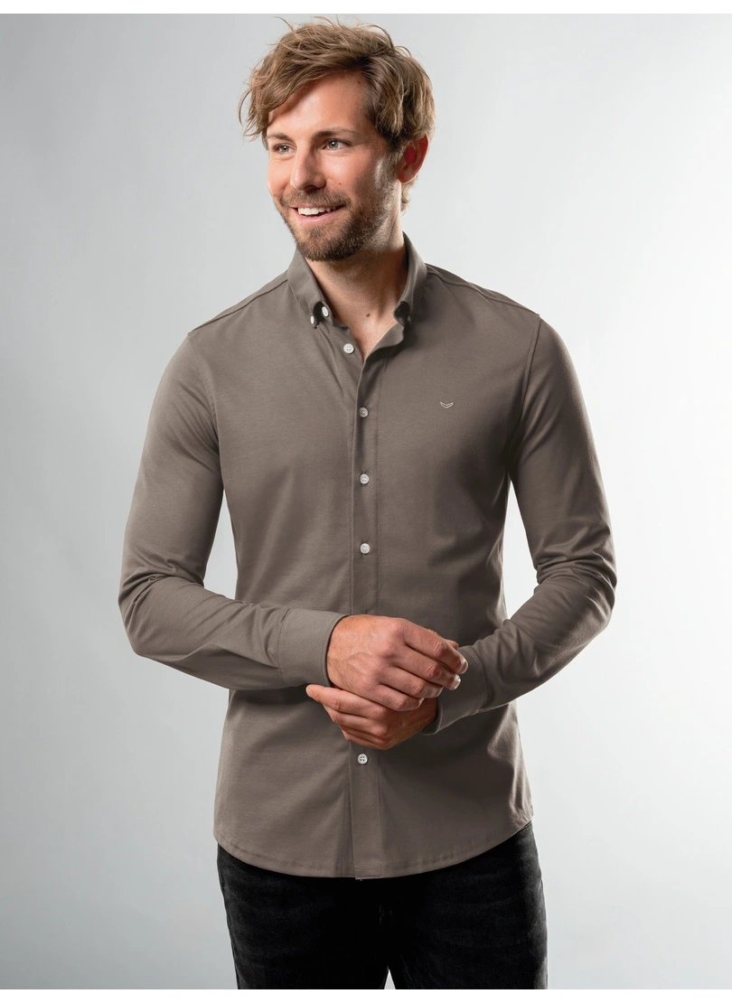 Trigema Poloshirt "TRIGEMA Business-Hemd aus DELUXE-Single-Jersey" günstig online kaufen