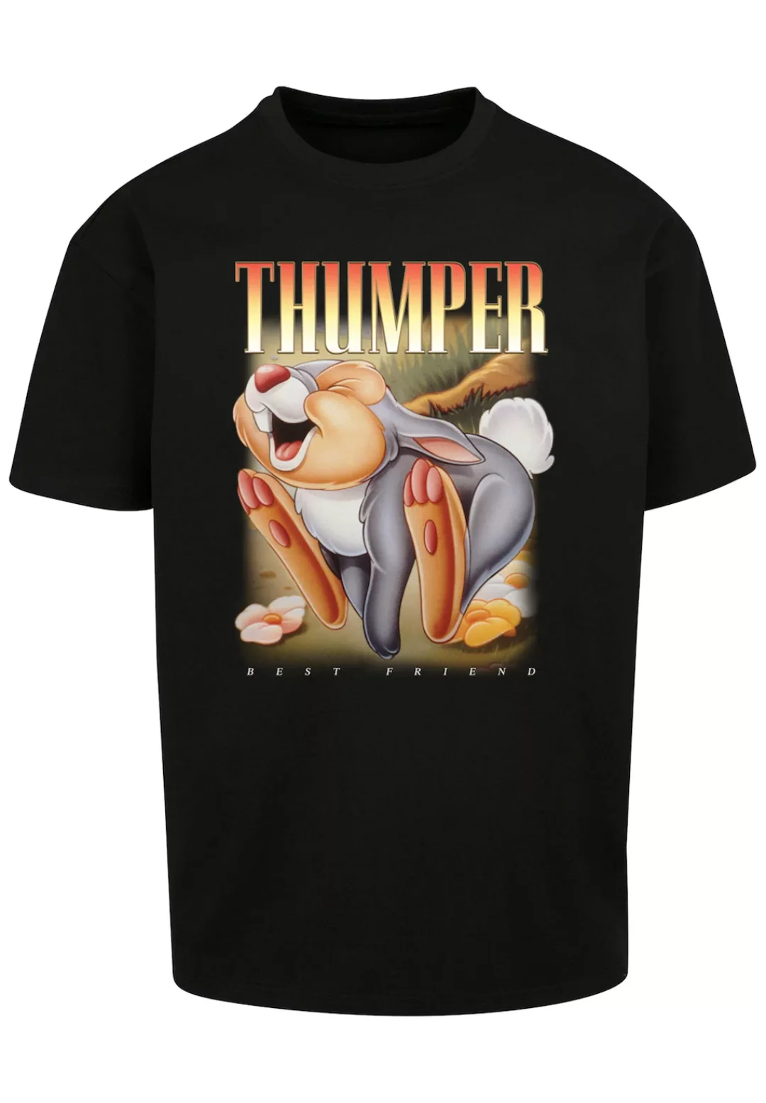 F4NT4STIC Kurzarmshirt "F4NT4STIC Herren Bambi Thumper Montage with Heavy O günstig online kaufen