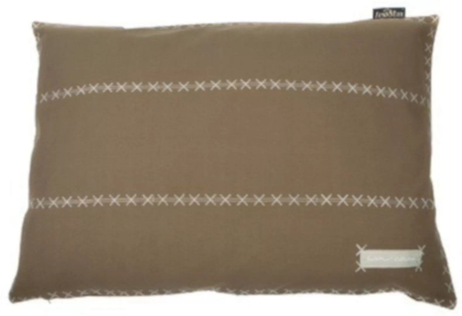 Hundekissenbezug Triple 100 X 70 Cm Baumwolle Taupe günstig online kaufen