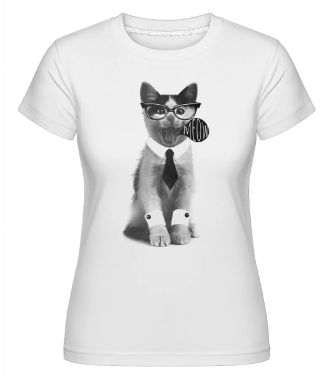 Hipster Katze · Shirtinator Frauen T-Shirt günstig online kaufen