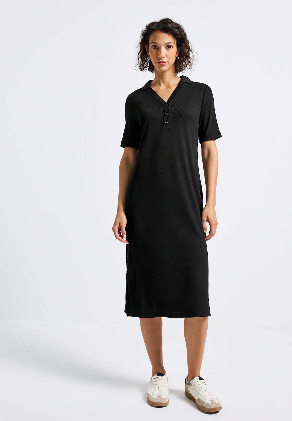 STREET ONE Midikleid, in Unifarbe günstig online kaufen