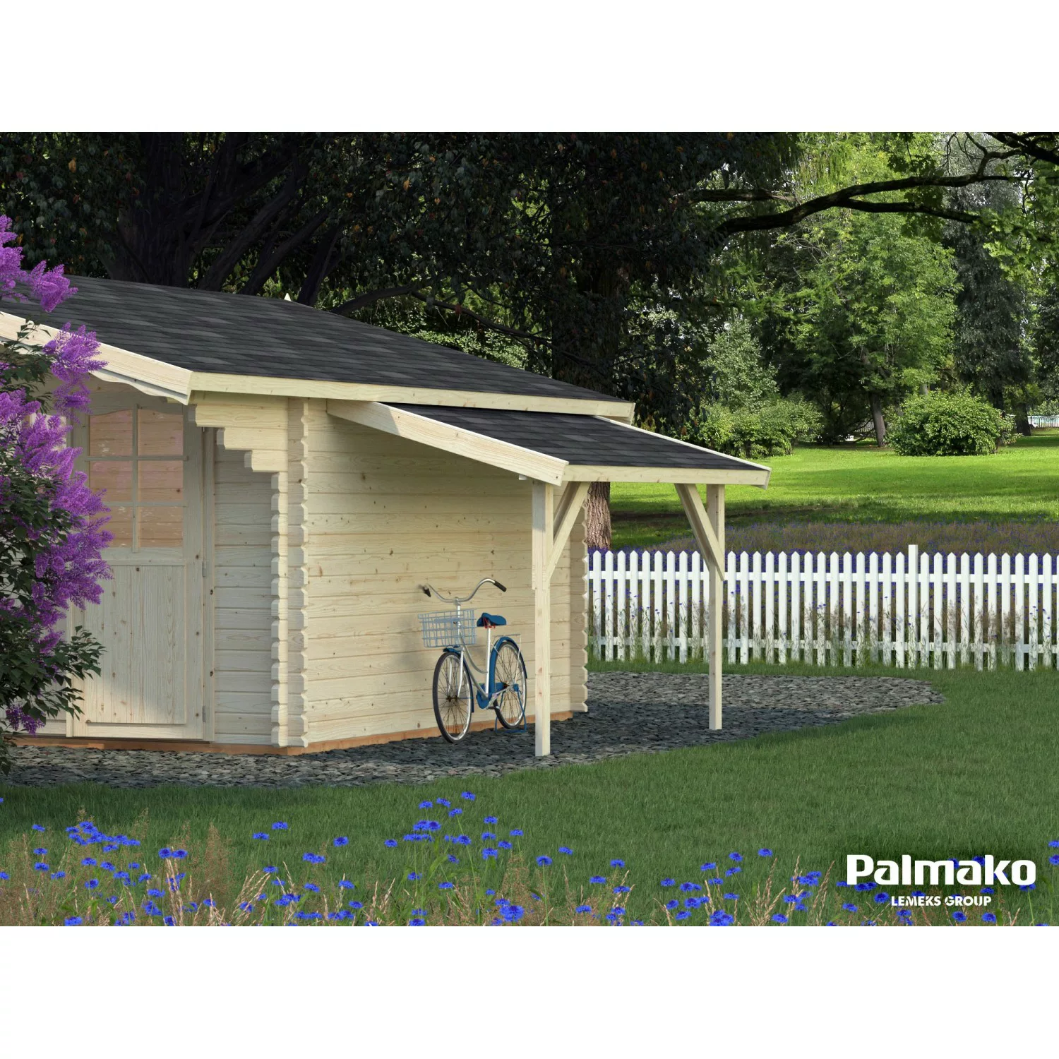Palmako Schleppdach für Holz-Gartenhäuser 144 cm x 290 cm günstig online kaufen