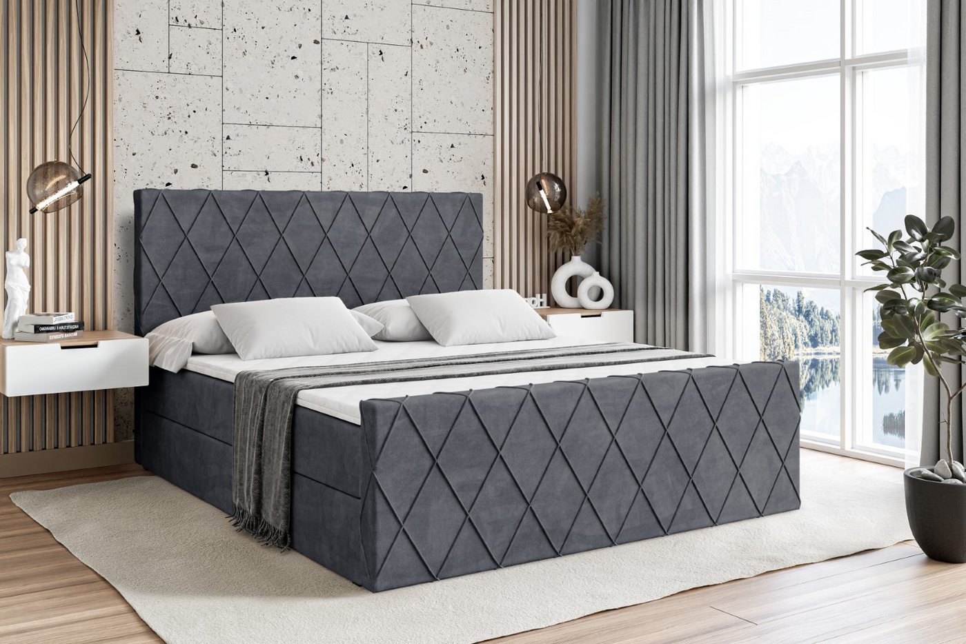 ALTDECOR Boxspringbett LEPARO-Z günstig online kaufen