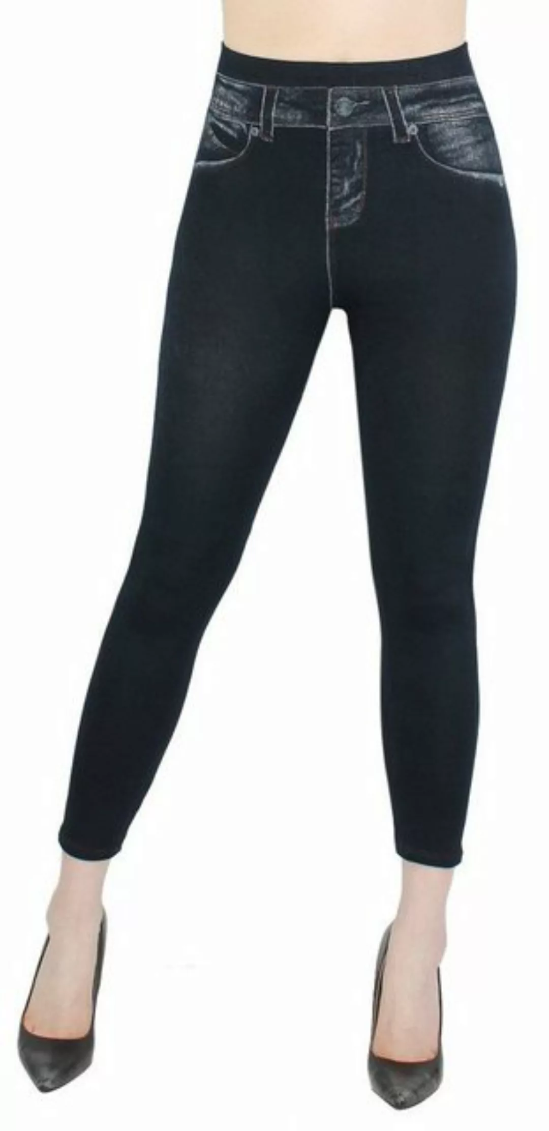 dy_mode 7/8-Jeggings Damen Capri Jeggings 7/8 Leggings Jeans Optik Sommer J günstig online kaufen