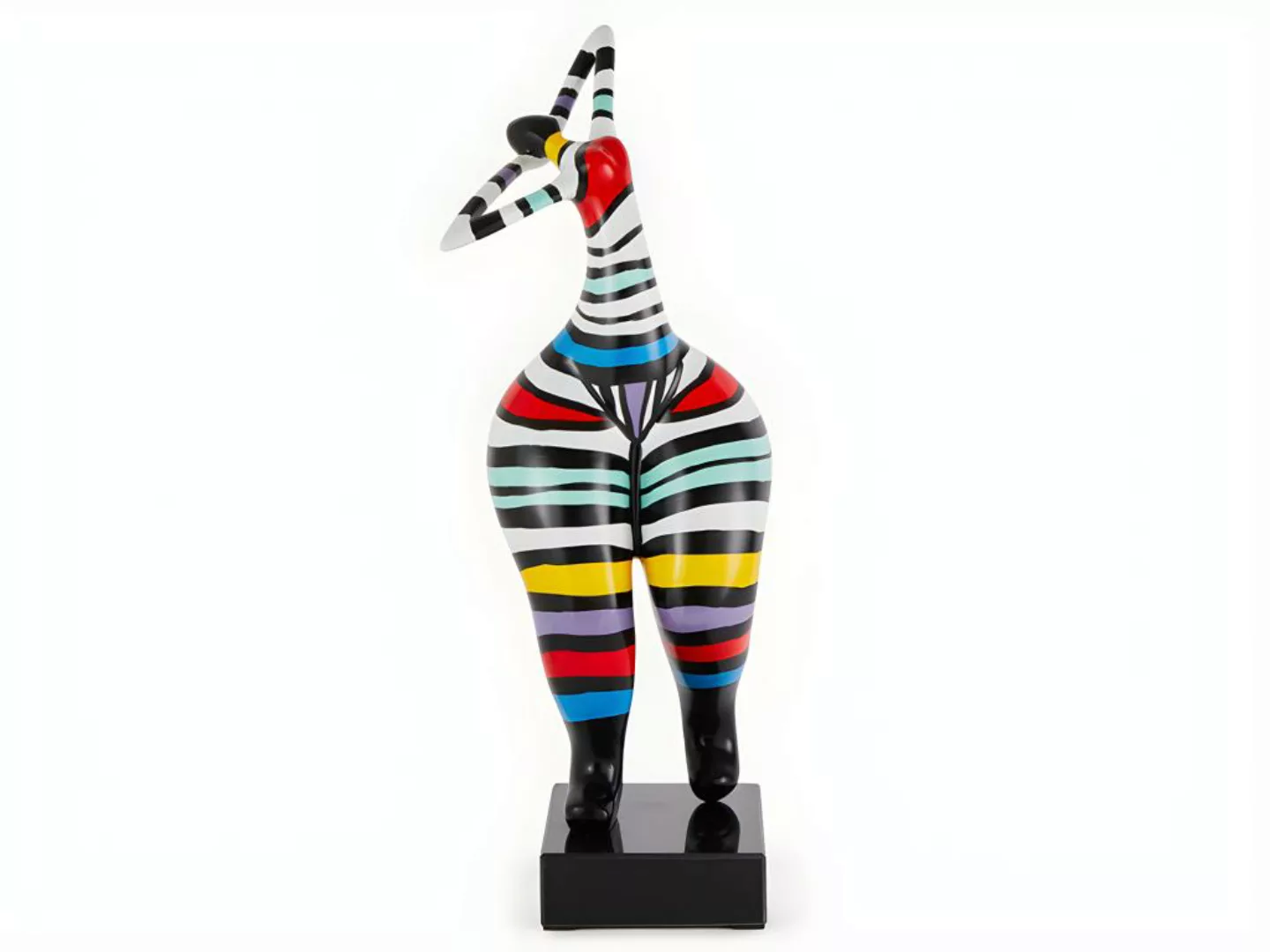 Skulptur Frau - 17 x 17 x 51 cm - Kunstharz - Mehrfarbig - MISTRESS günstig online kaufen