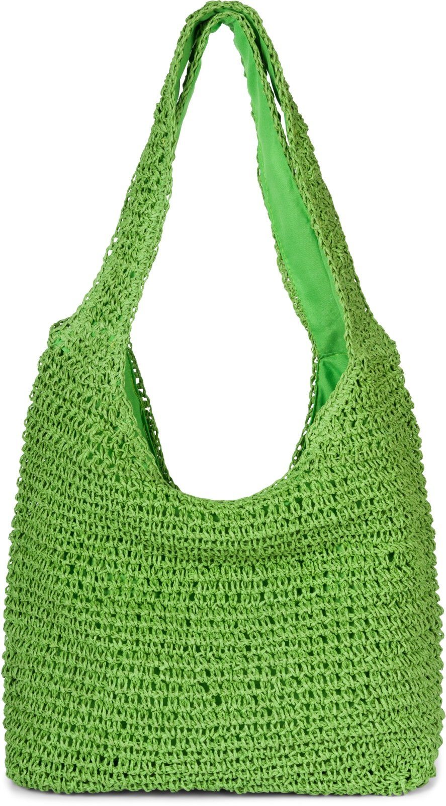 styleBREAKER Beuteltasche Papierstroh Beuteltasche (1-tlg) günstig online kaufen