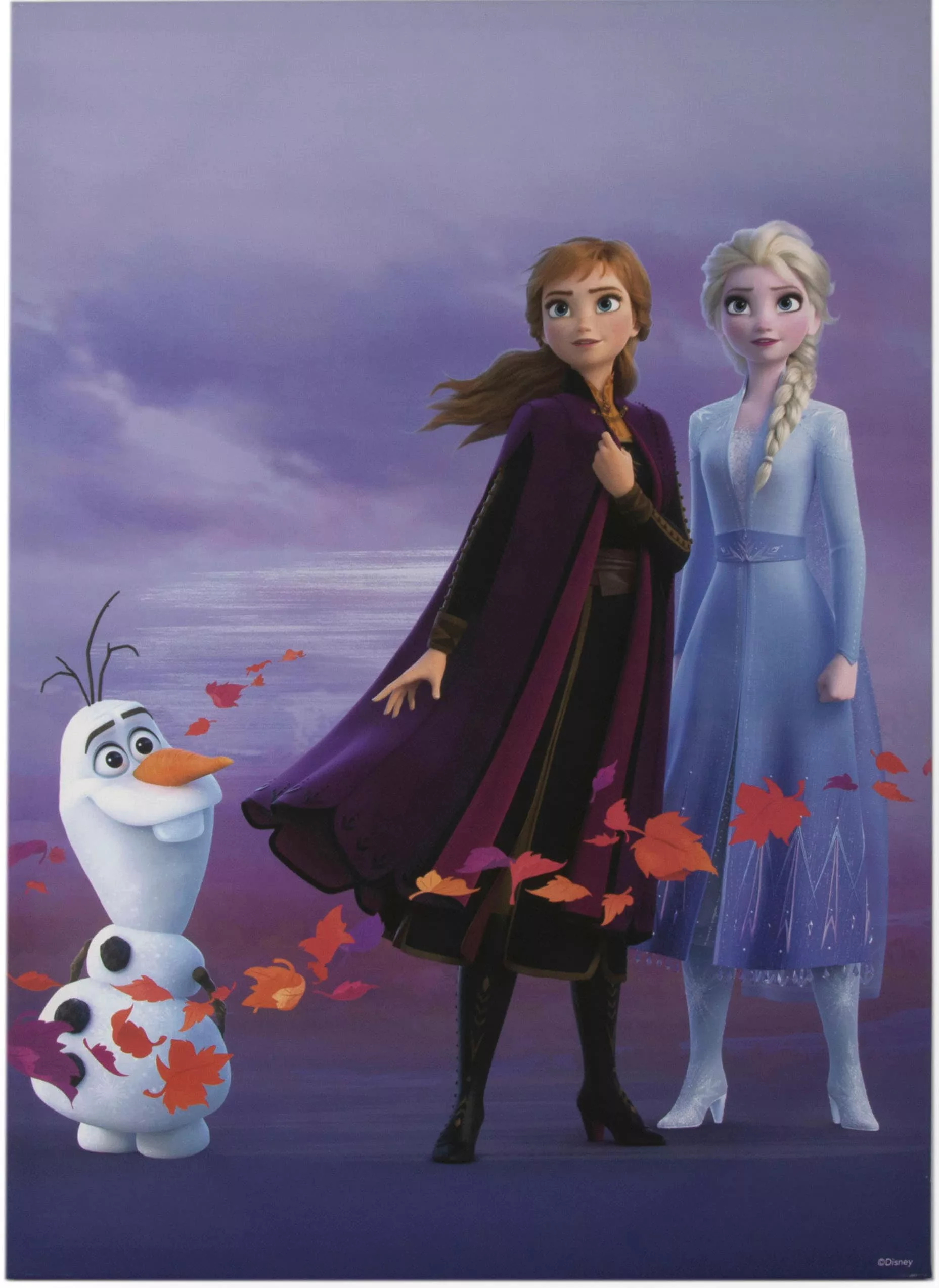 Disney Leinwandbild "Frozen Elsa, Anna & Olaf", (1 St.) günstig online kaufen