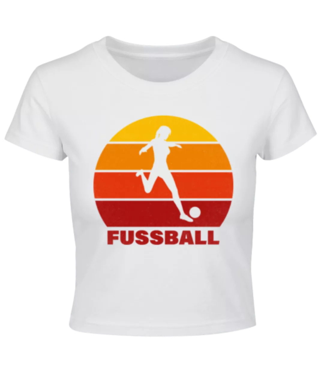 Fussball Sonnenuntergang · Crop T-Shirt günstig online kaufen