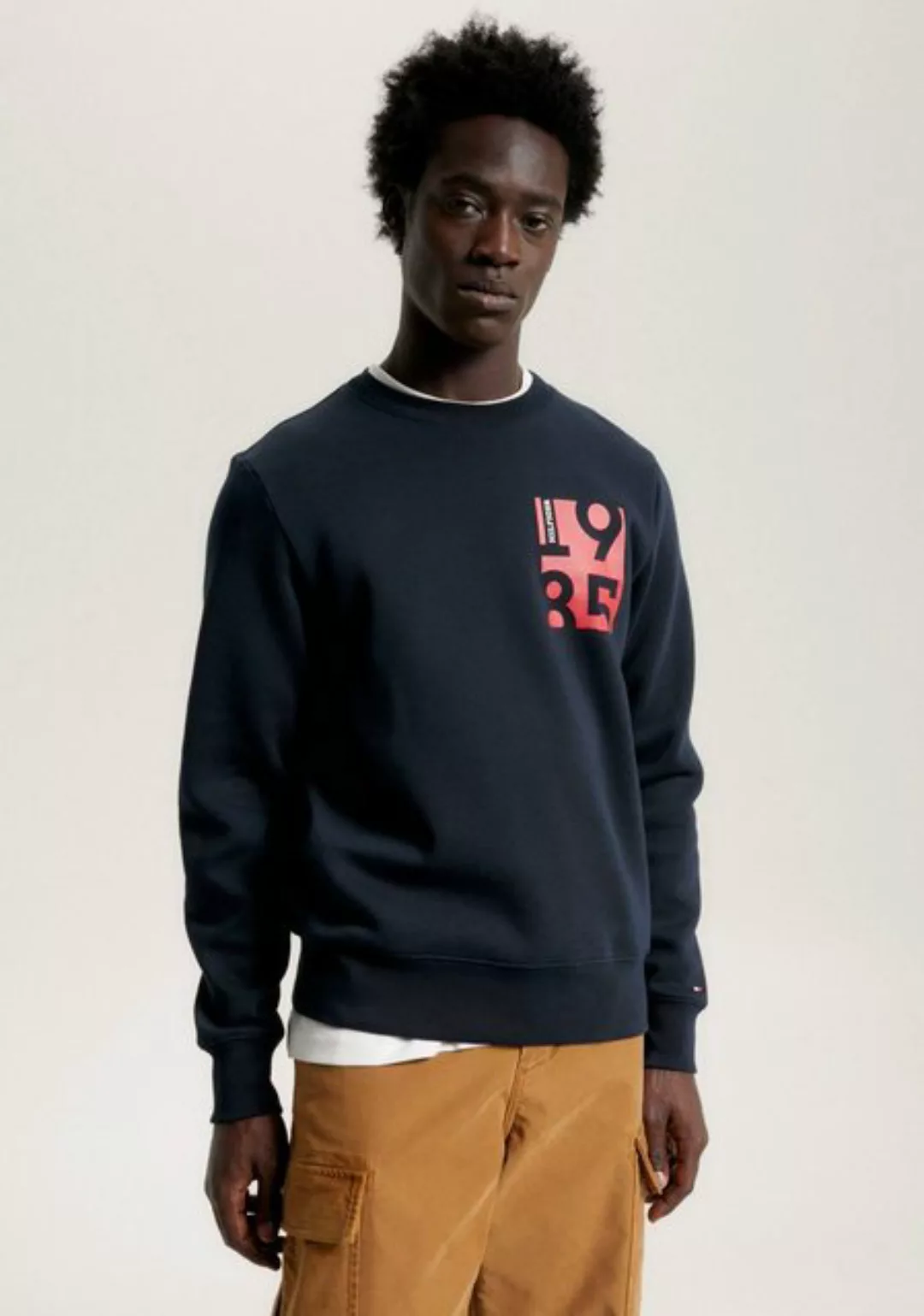 Tommy Hilfiger Sweatshirt CHEST PRINT CREWNECK günstig online kaufen
