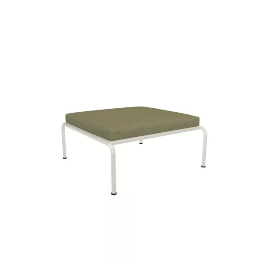 Outdoor Ottoman AVON weiß Blattgrün günstig online kaufen