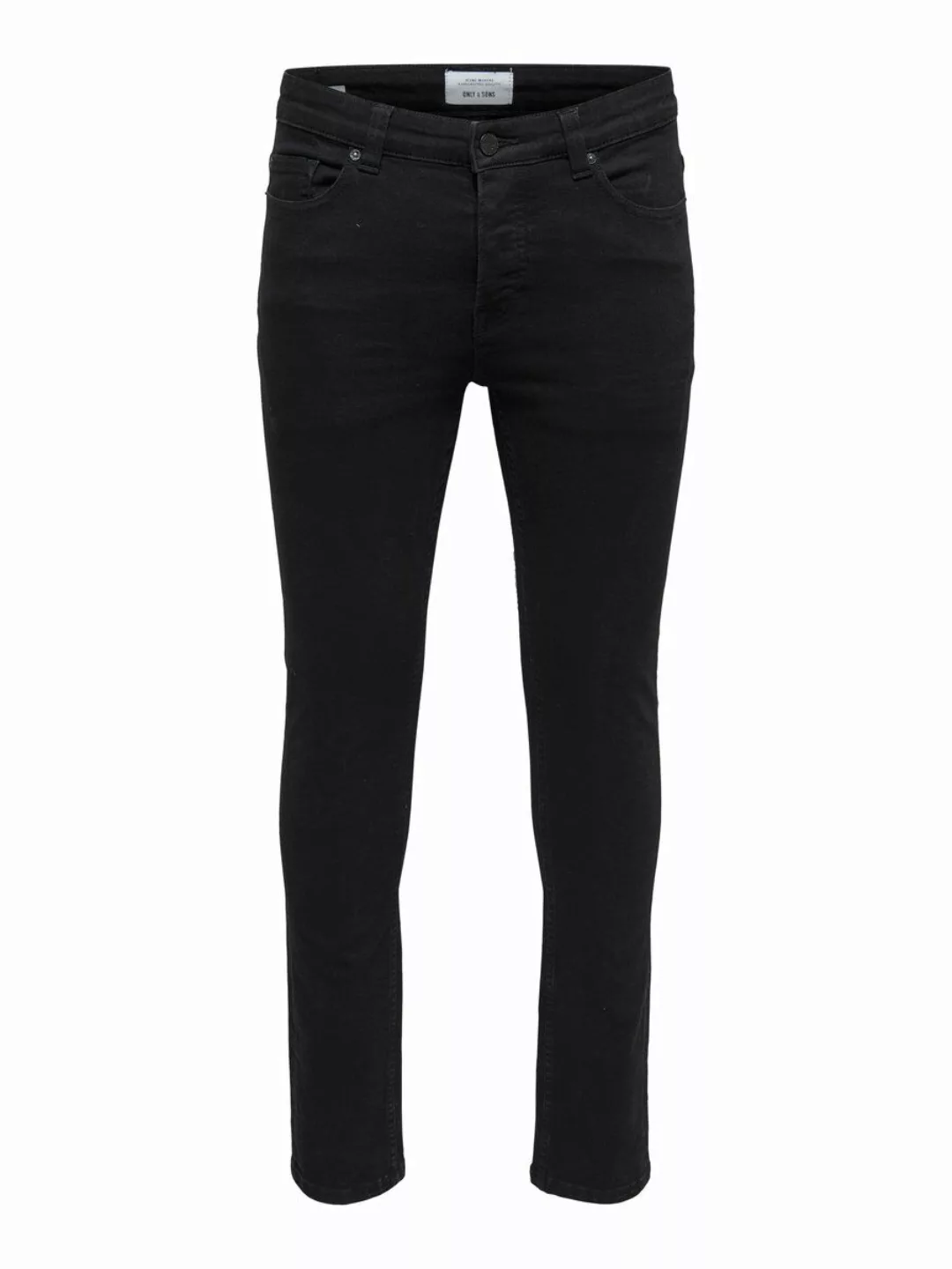 Only & Sons Herren Jeans ONSLOOM BLACK DCC 0448 - Slim Fit - Schwarz - Blac günstig online kaufen