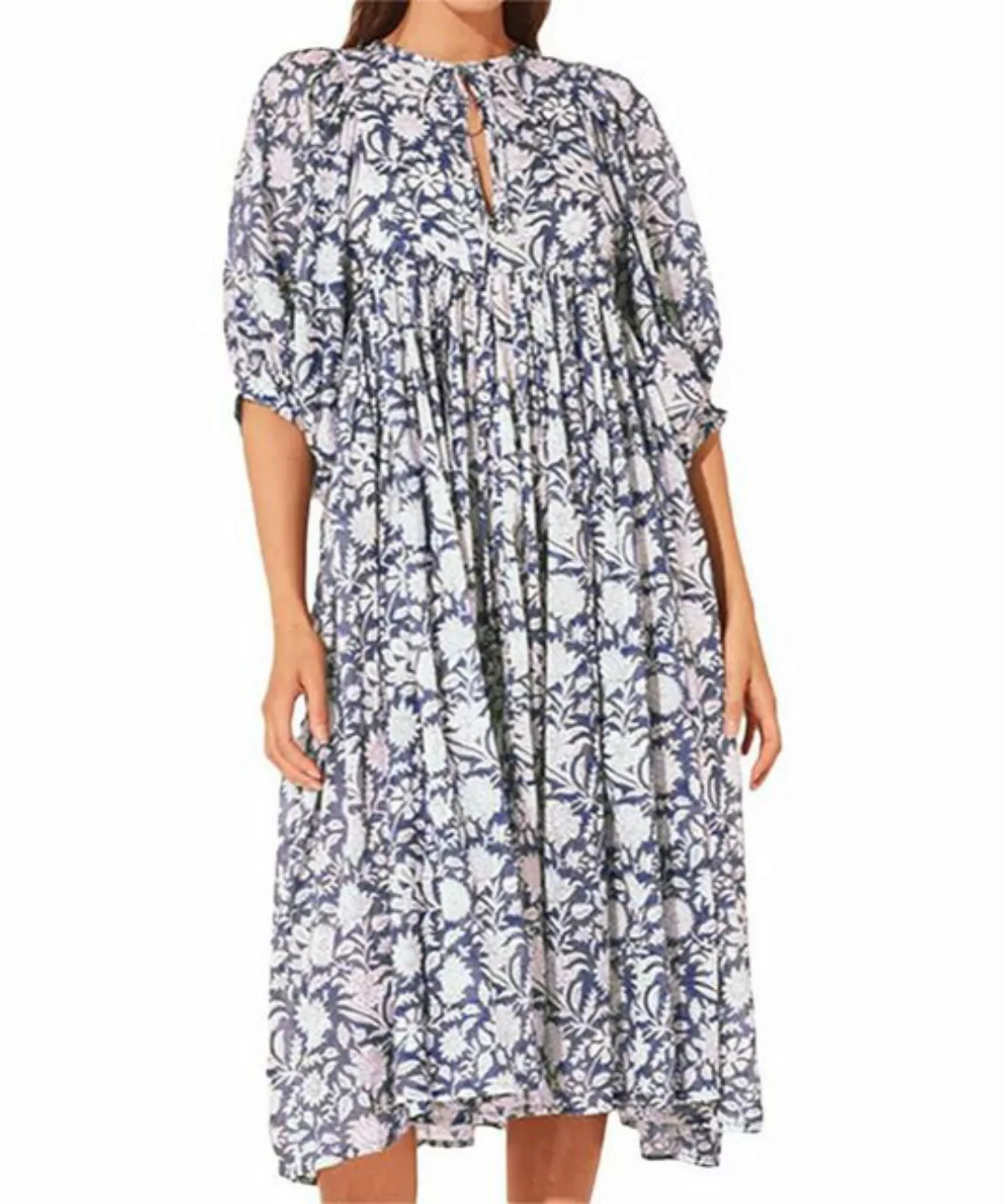 Orient Phoenix Jerseykleid Böhmisches Midikleid für Damen fließendes Kleid günstig online kaufen