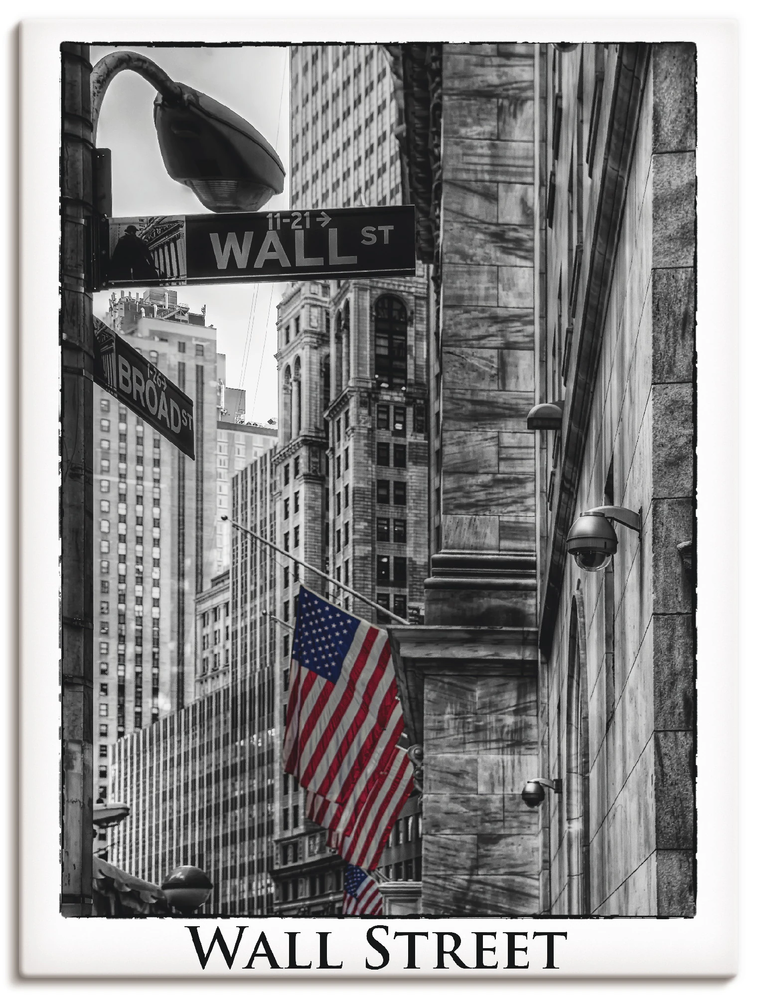 Artland Wandbild "New York Wall Street", Amerika, (1 St.), als Leinwandbild günstig online kaufen