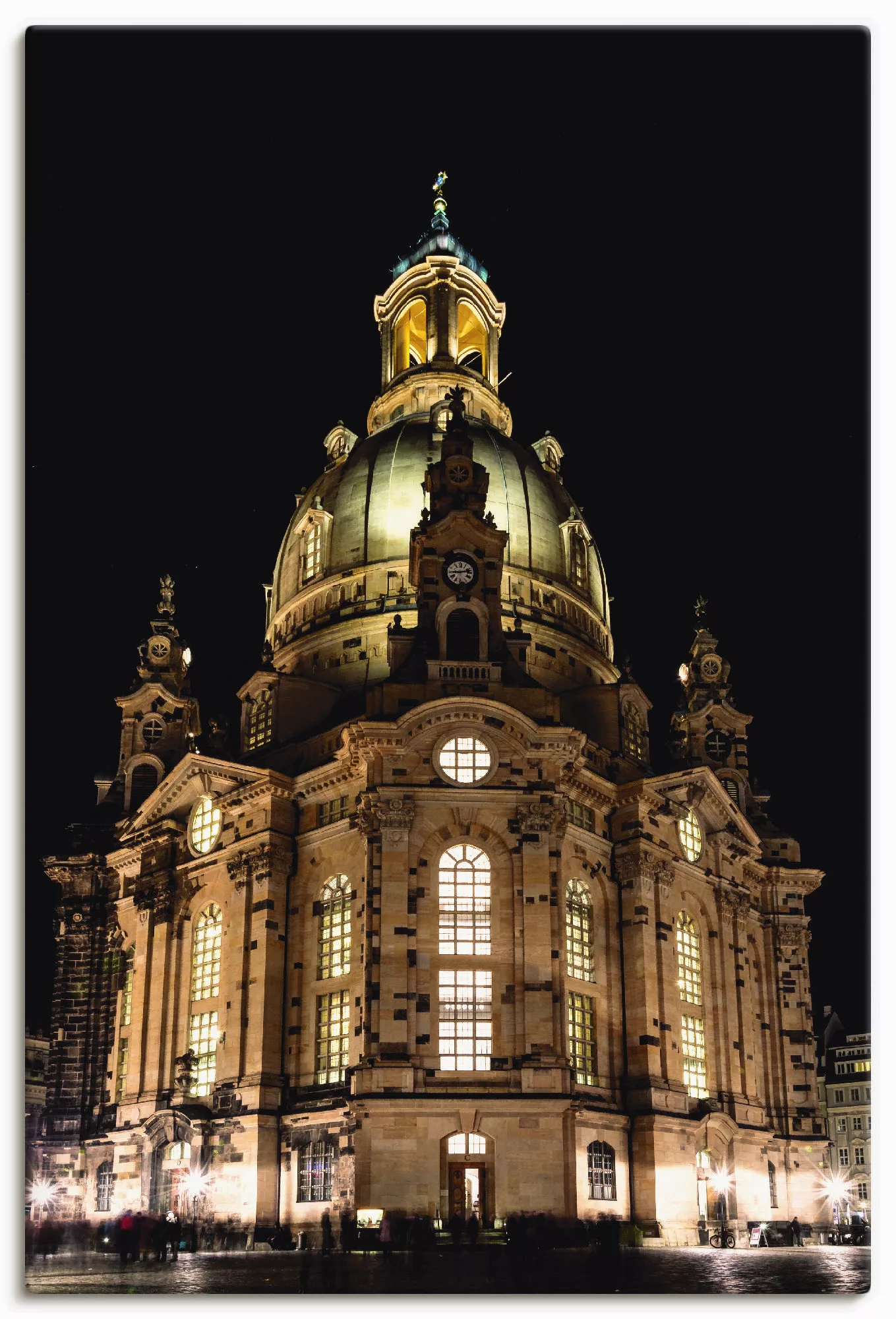 Artland Wandbild »Erleuchtete Frauenkirche in Dresden«, Gebäude, (1 St.), a günstig online kaufen