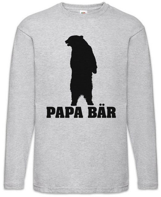 Urban Backwoods Langarmshirt Papa Bär Langarm T-Shirt Papi Vater Vatertag M günstig online kaufen