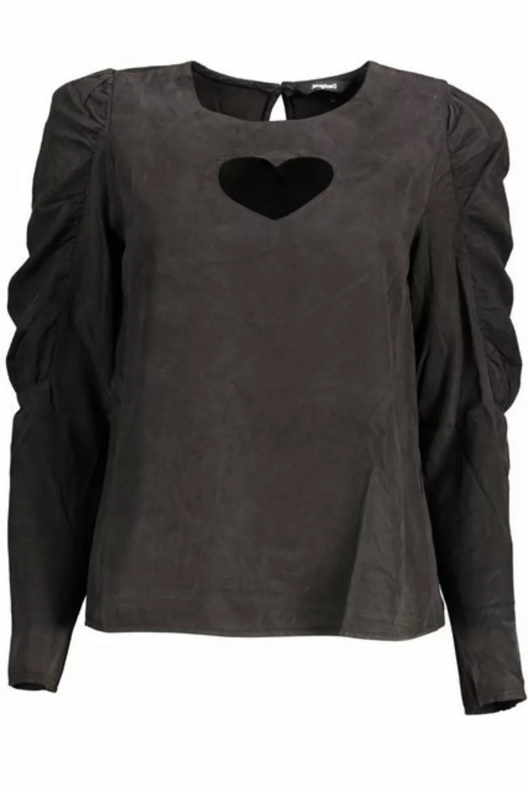 Desigual Blusenshirt Stylisches Damenlangarmshirt in Schwarz mit günstig online kaufen