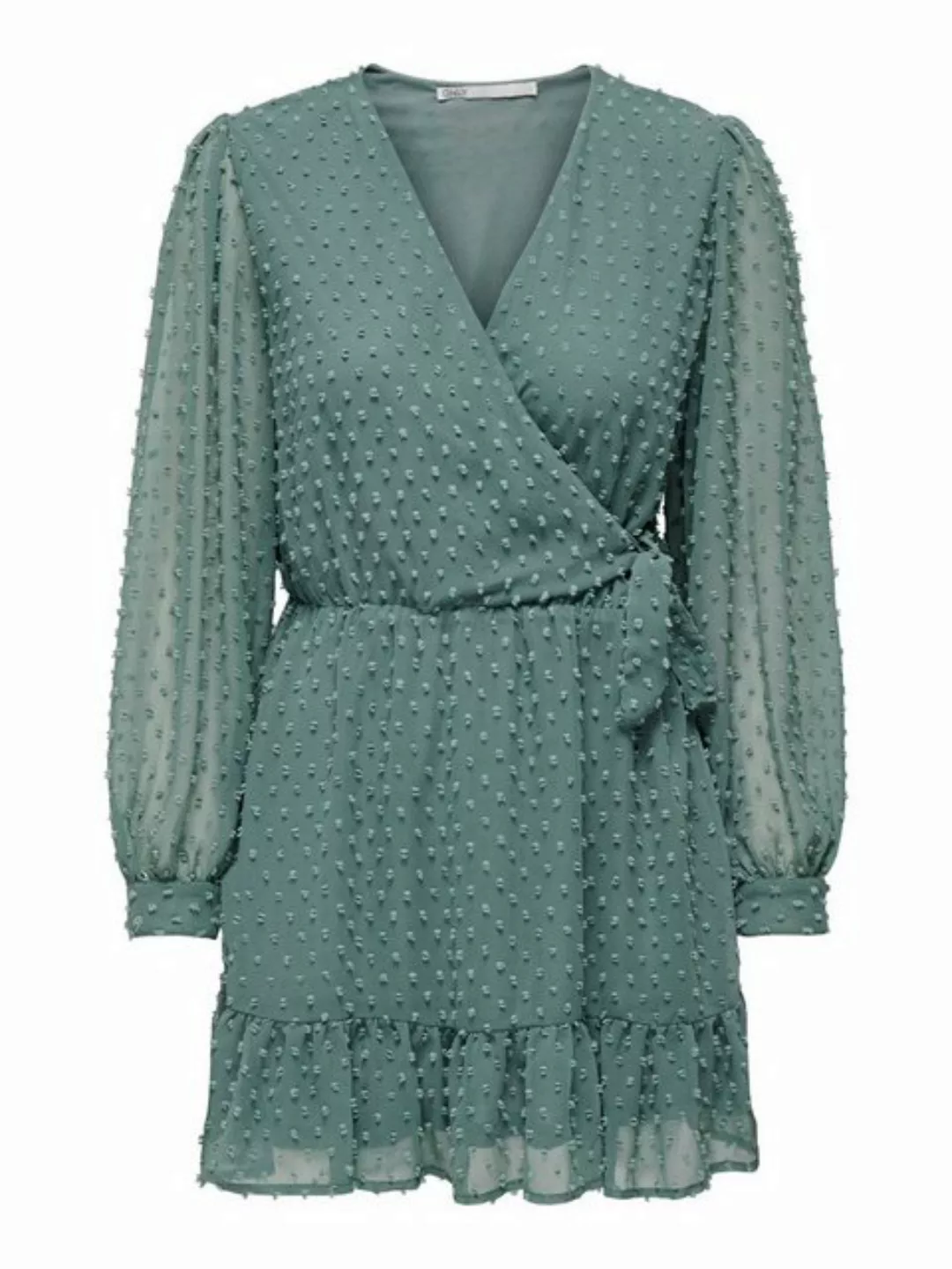 ONLY Wickelkleid "ONLTIVA L/S DOBBY FAKE WRAP DRESS WVN" günstig online kaufen