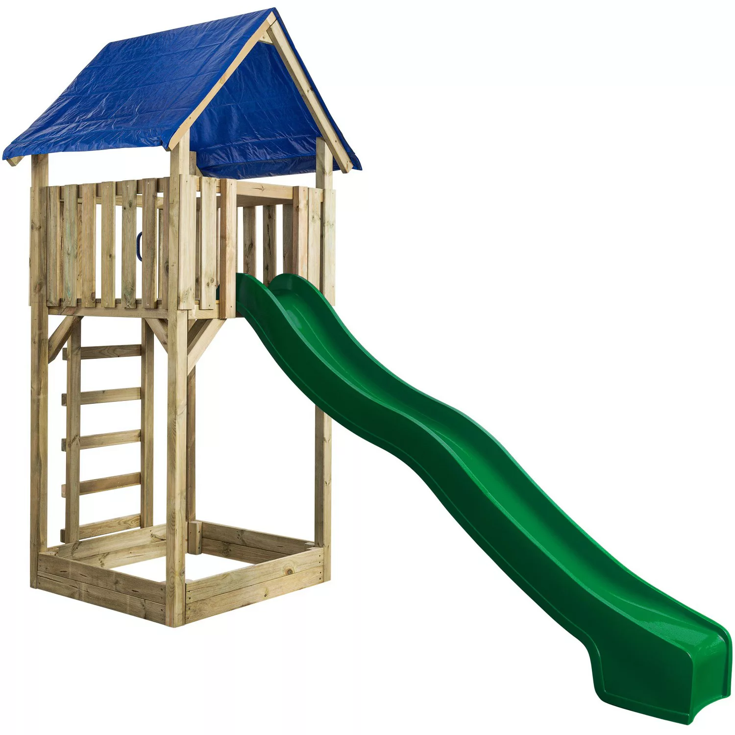 SwingKing Spielturm Lisa mit Rutsche Grün 121 cm x 350 cm x 297 cm günstig online kaufen