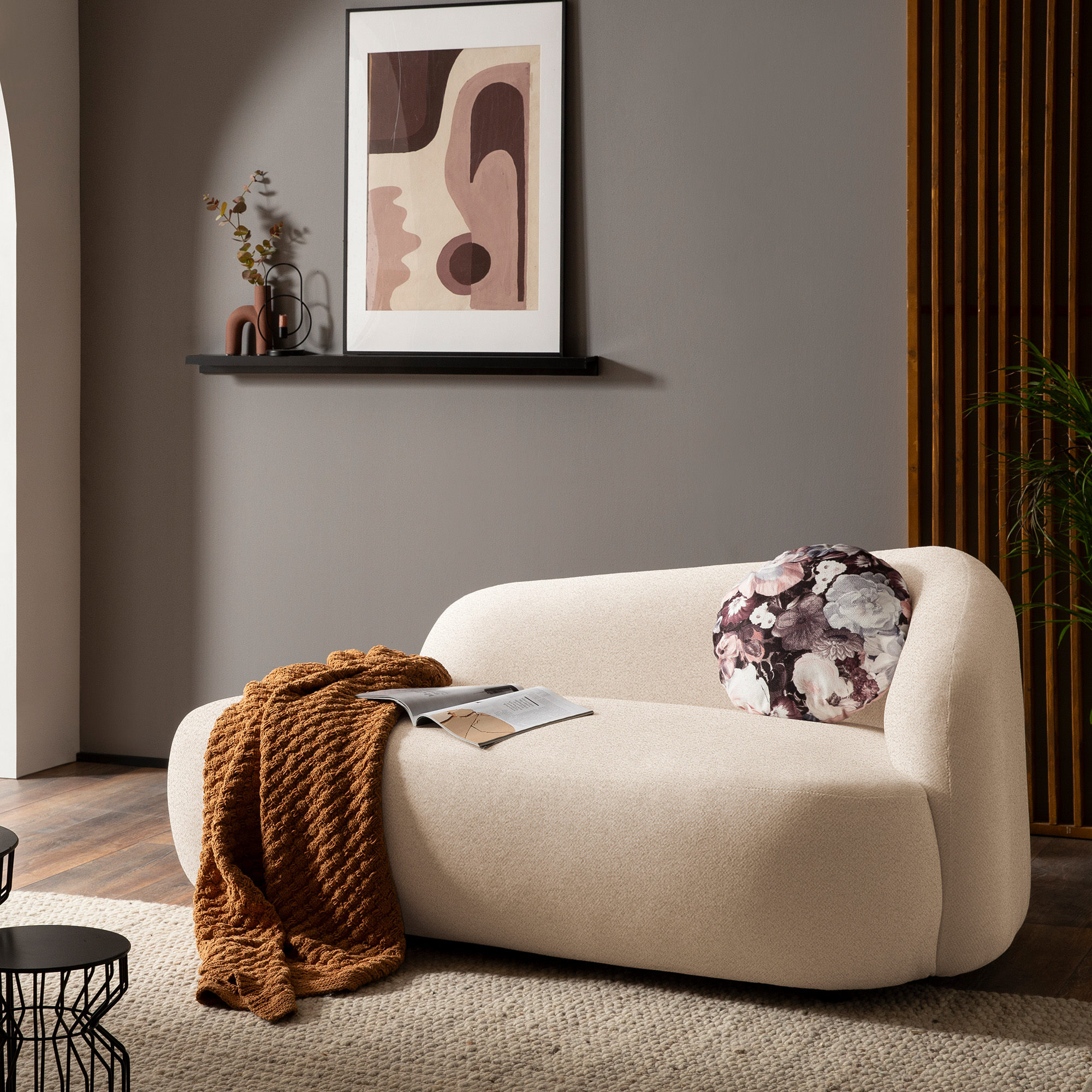 Recamiere 700013, Liege, oval, Füße mit Filzgleitern, Sofa, 183 x 105 x 75 günstig online kaufen