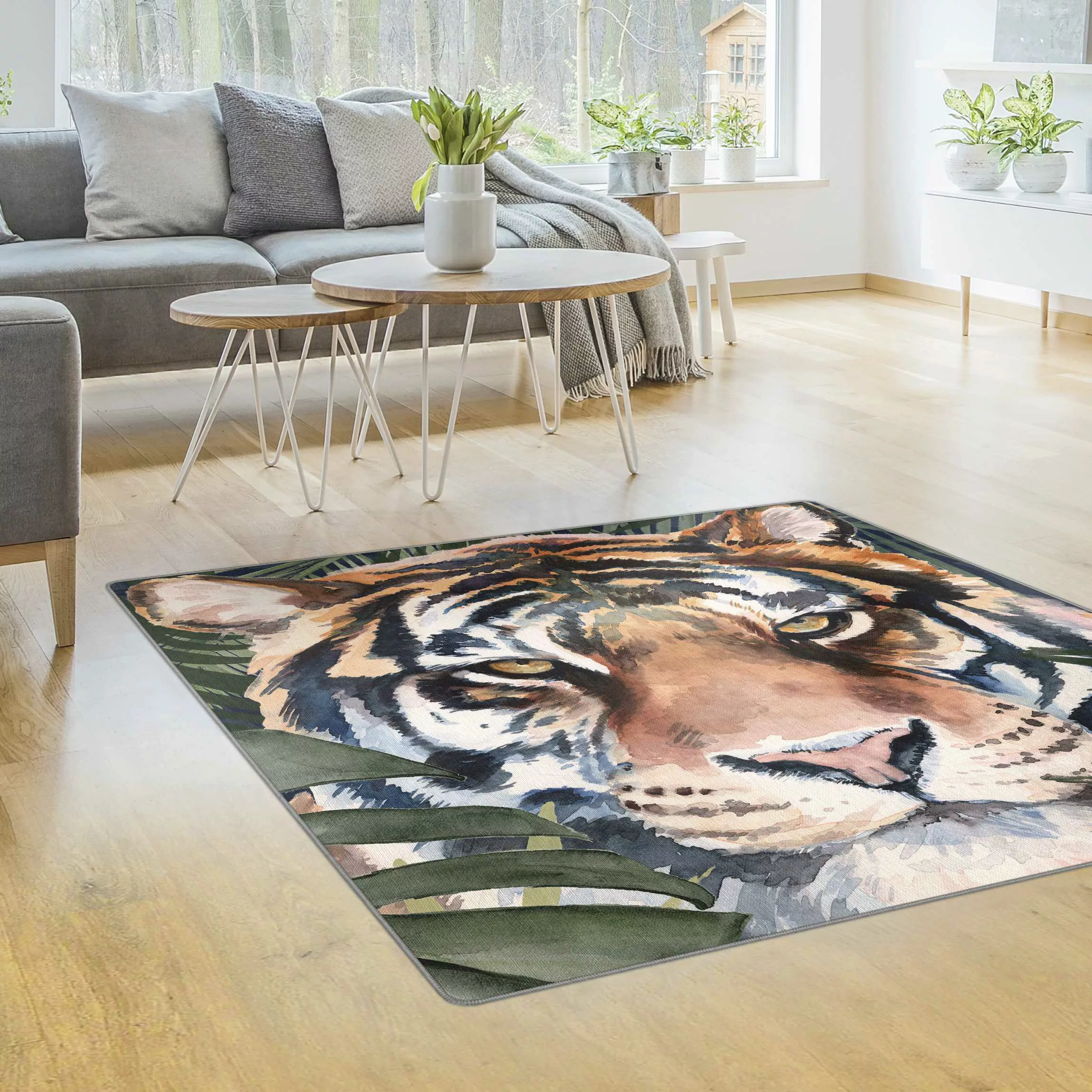 Teppich Tiger im Dschungel günstig online kaufen