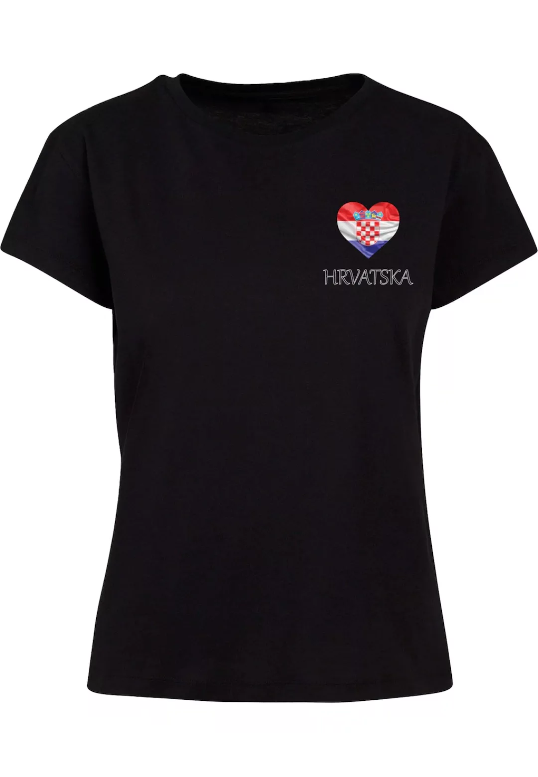 Merchcode T-Shirt "Merchcode Ladies Merchcode Football - Croatia T-shirt" günstig online kaufen