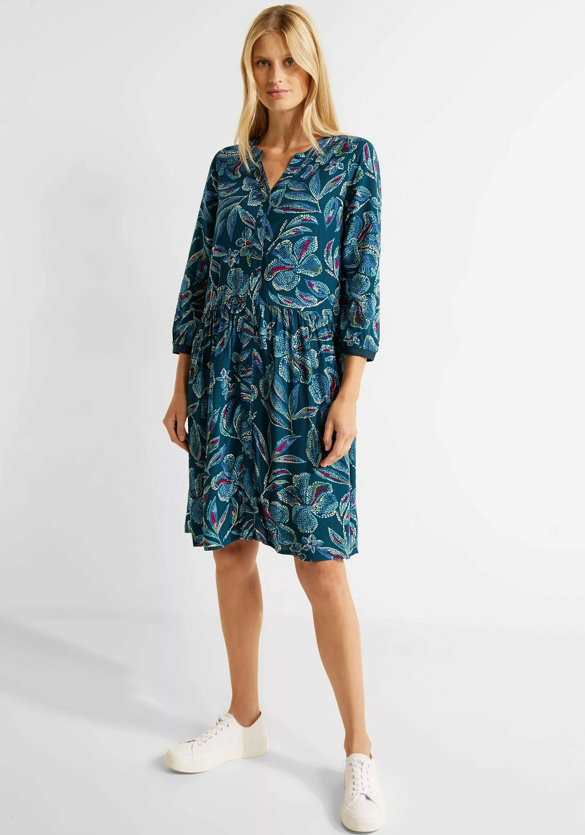 Kleid mit Multicolorprint günstig online kaufen
