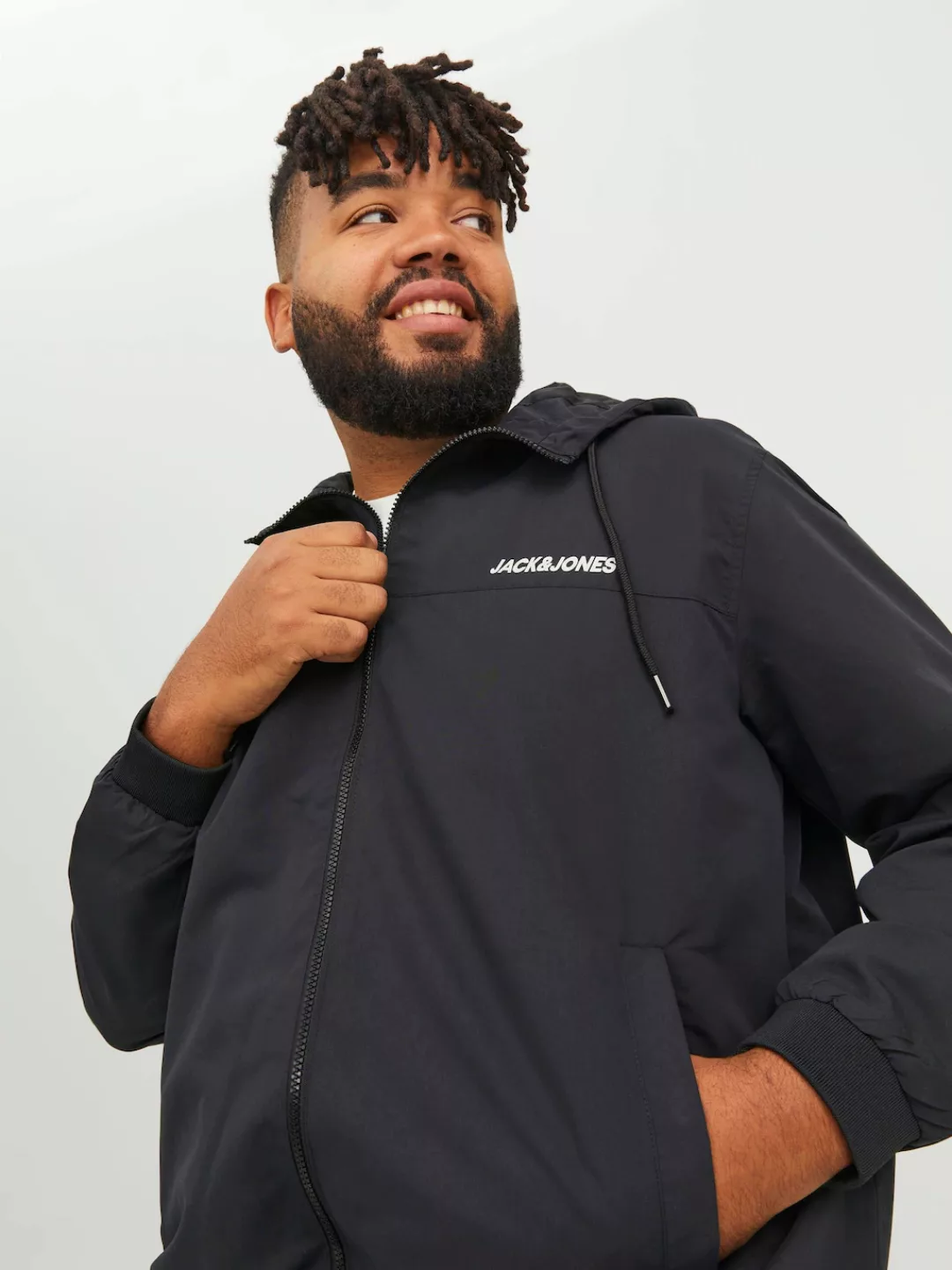 Jack & Jones PlusSize Bomberjacke "JJERUSH HOOD BOMBER NOOS PLS", mit Kapuz günstig online kaufen