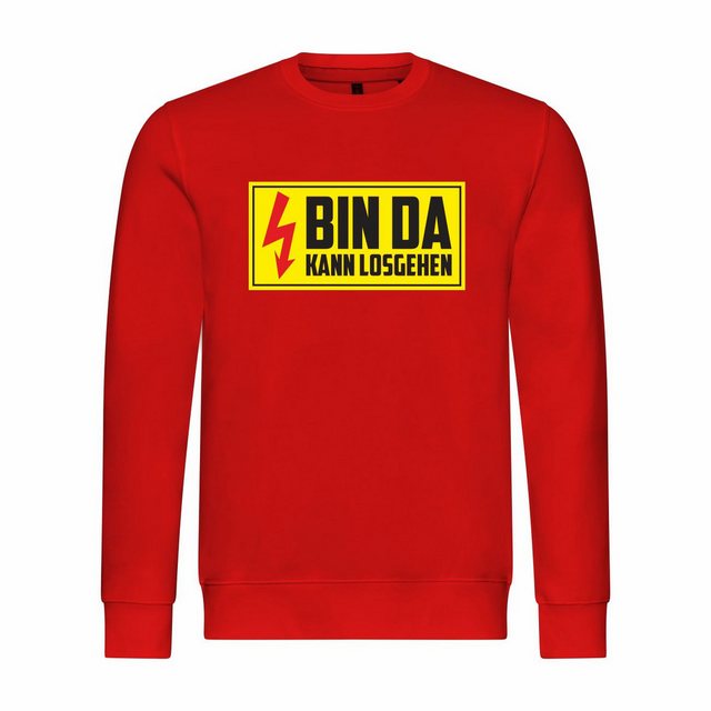 deinshirt Rundhalspullover Herren Pullover Bin da kann losgehen Mit Print M günstig online kaufen