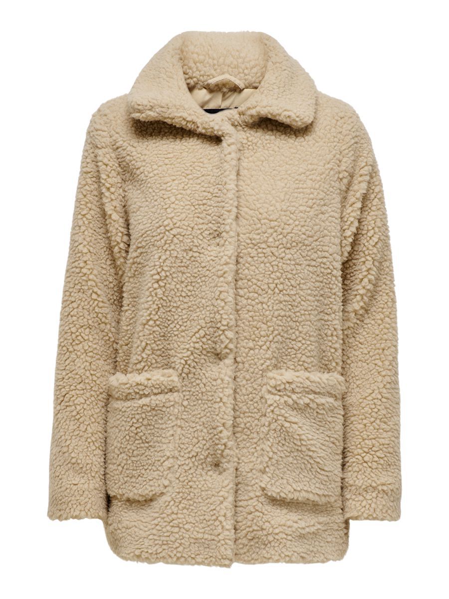 ONLY Sherpa- Jacke Damen Beige günstig online kaufen