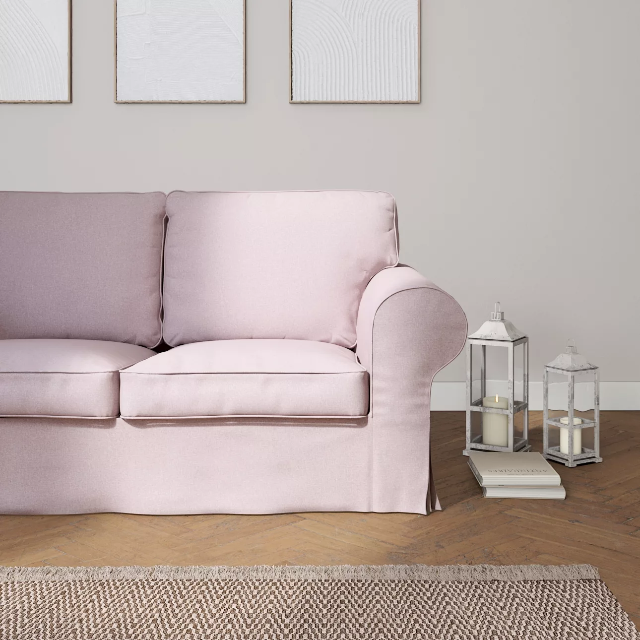 Bezug für Ektorp 2-Sitzer Schlafsofa NEUES Modell, rosa, Sofabezug für  Ekt günstig online kaufen