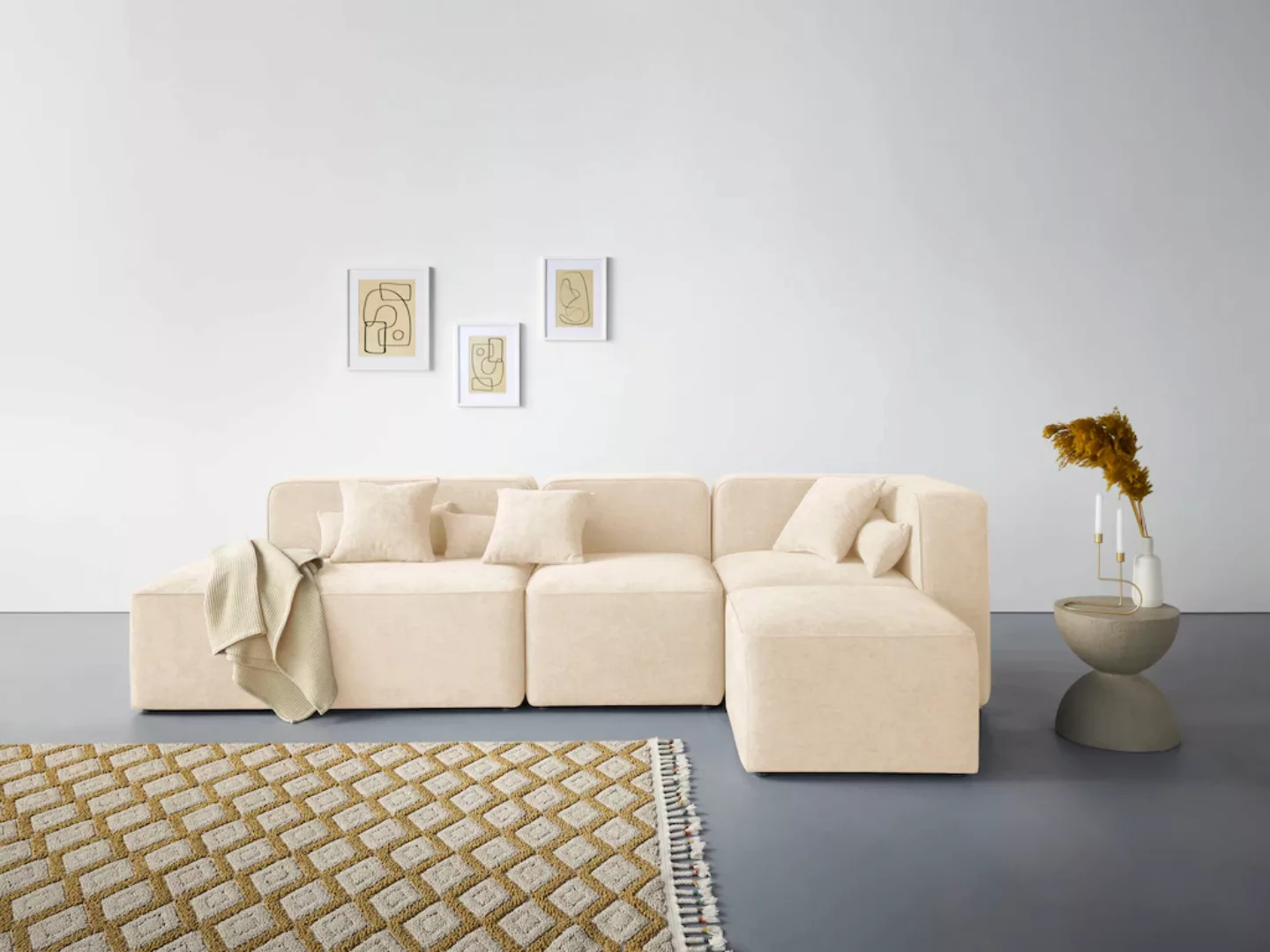 andas Ecksofa "Sundstrup L-Form", Modulserie, individuelle Zusammenstellung günstig online kaufen