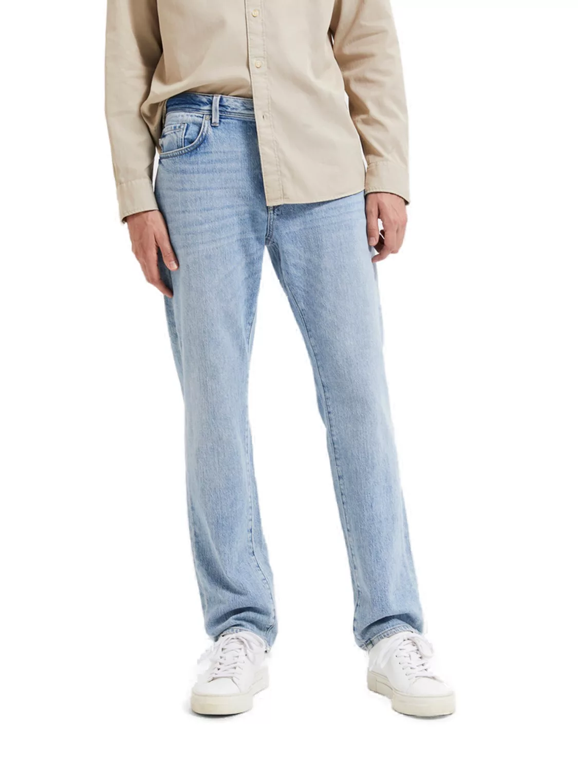 Selected Homme Herren Jeans SLH196-STRAIGHTSCOTT 31501 - Straight Fit - Bla günstig online kaufen