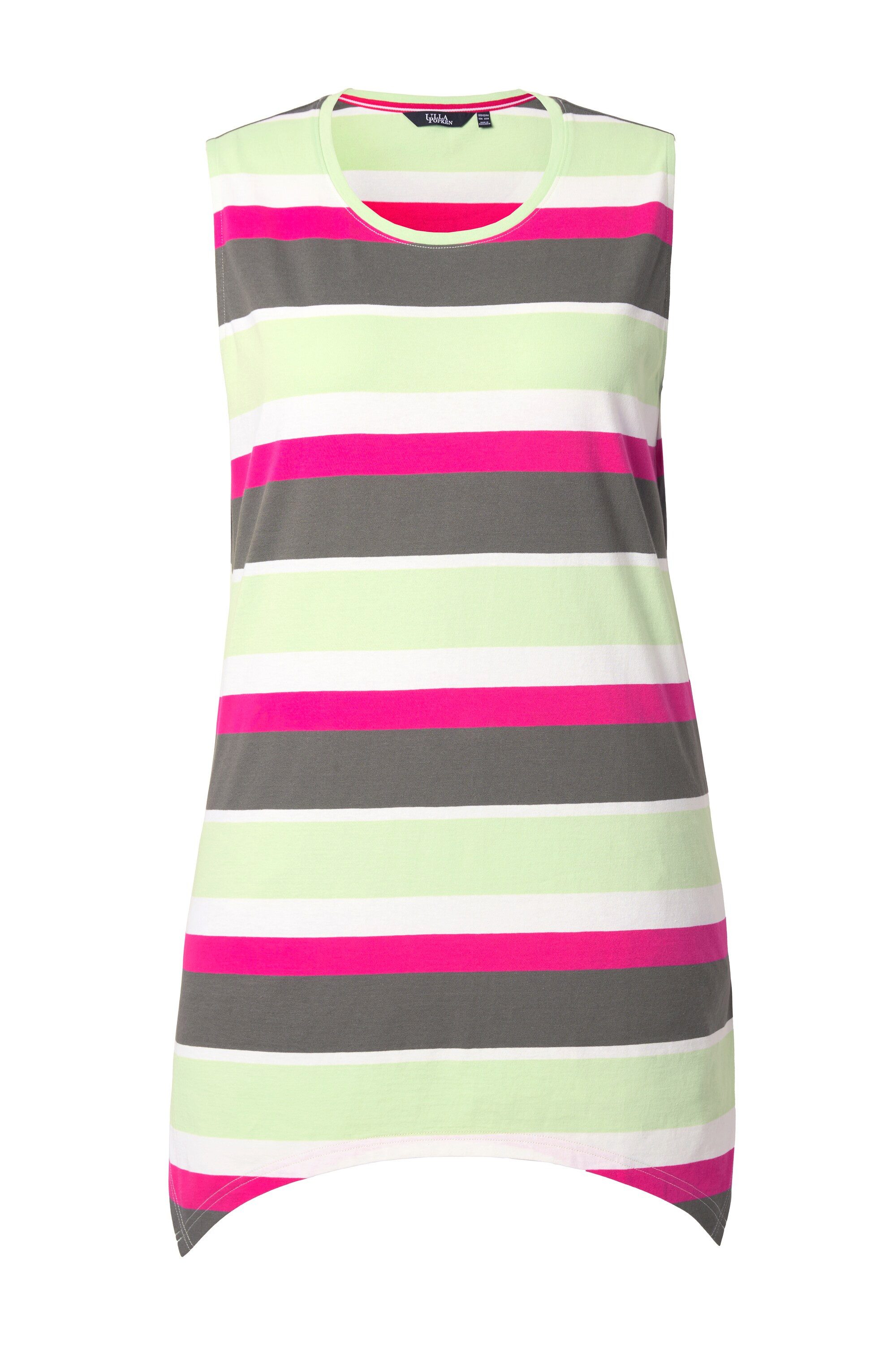 Ulla Popken T-Shirt Longtop Ringel A-Linie günstig online kaufen