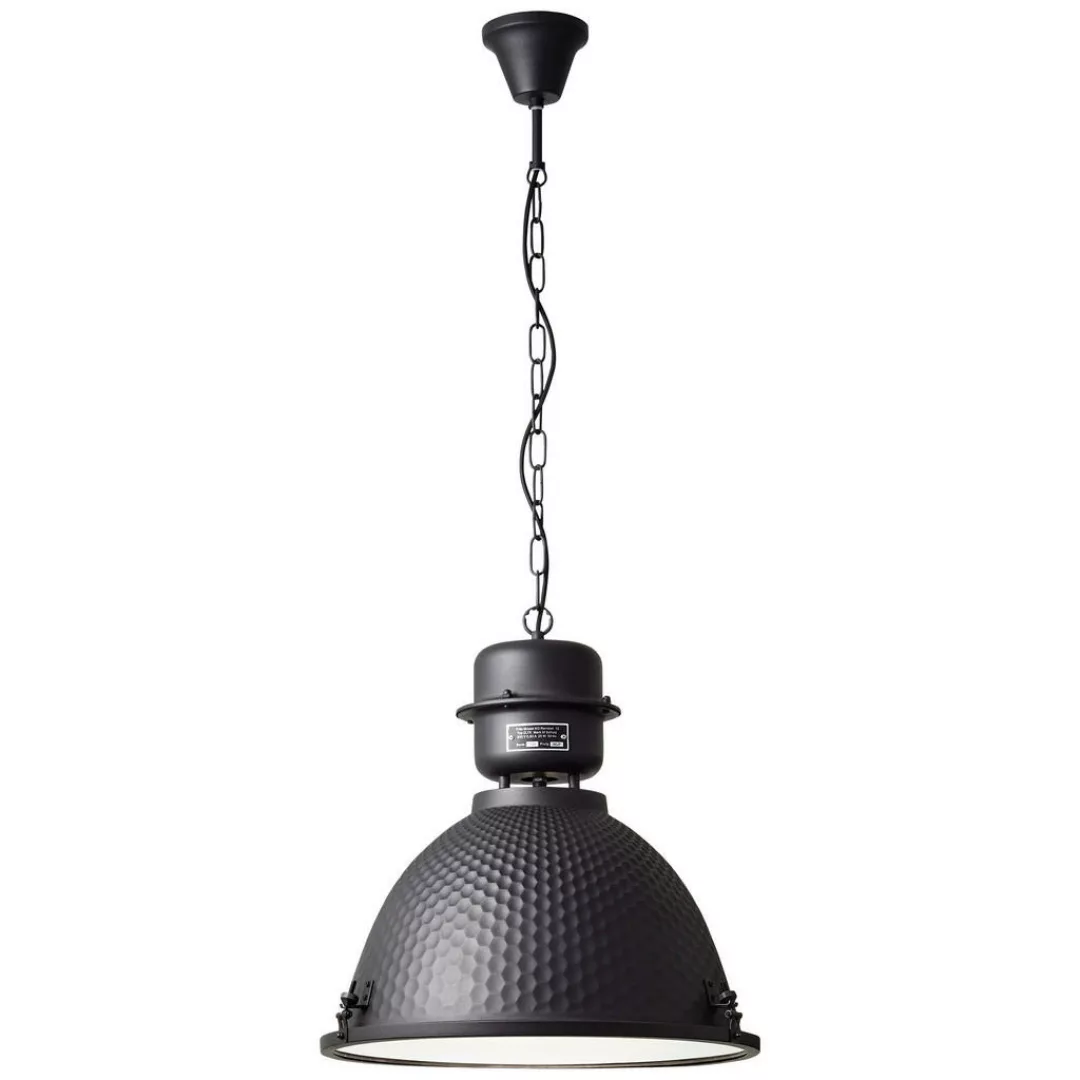 Brilliant Pendelleuchte Kiki 93758/86 schwarz Metall Glas H/D: ca. 146x48 c günstig online kaufen