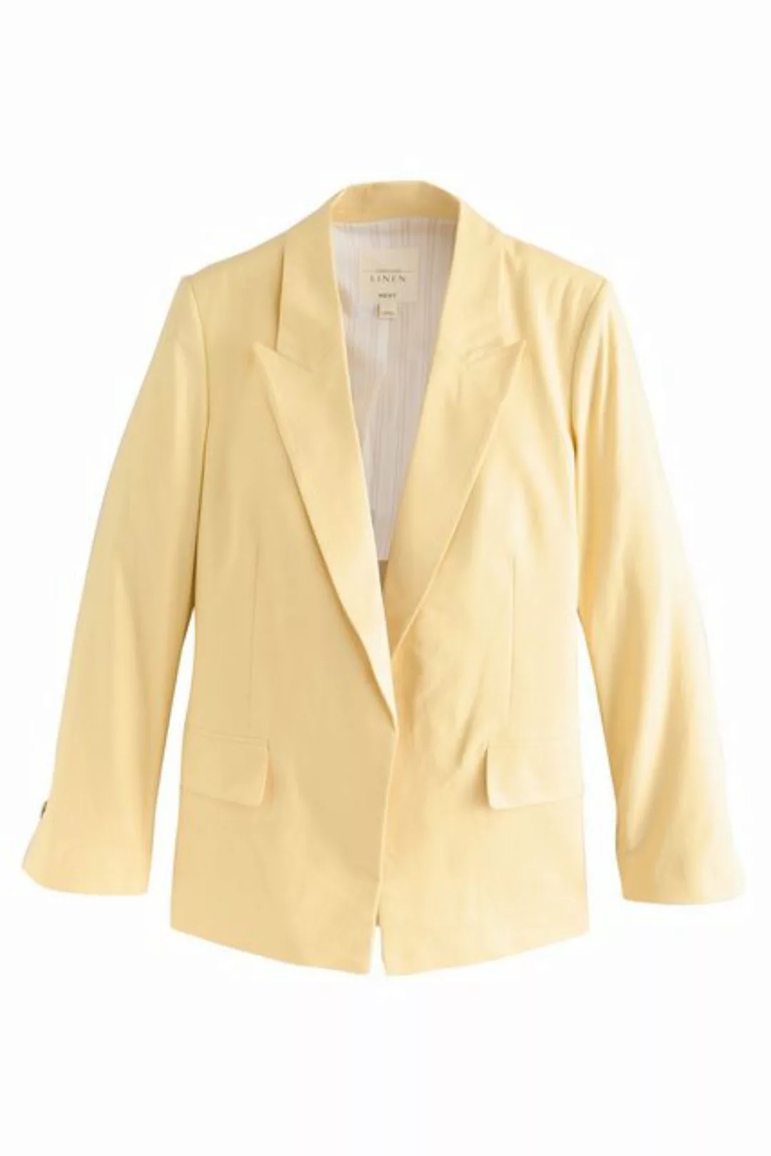 Next Jackenblazer Tailored Fit Blazer mit Leinen, Kurzgröße (1-tlg) günstig online kaufen