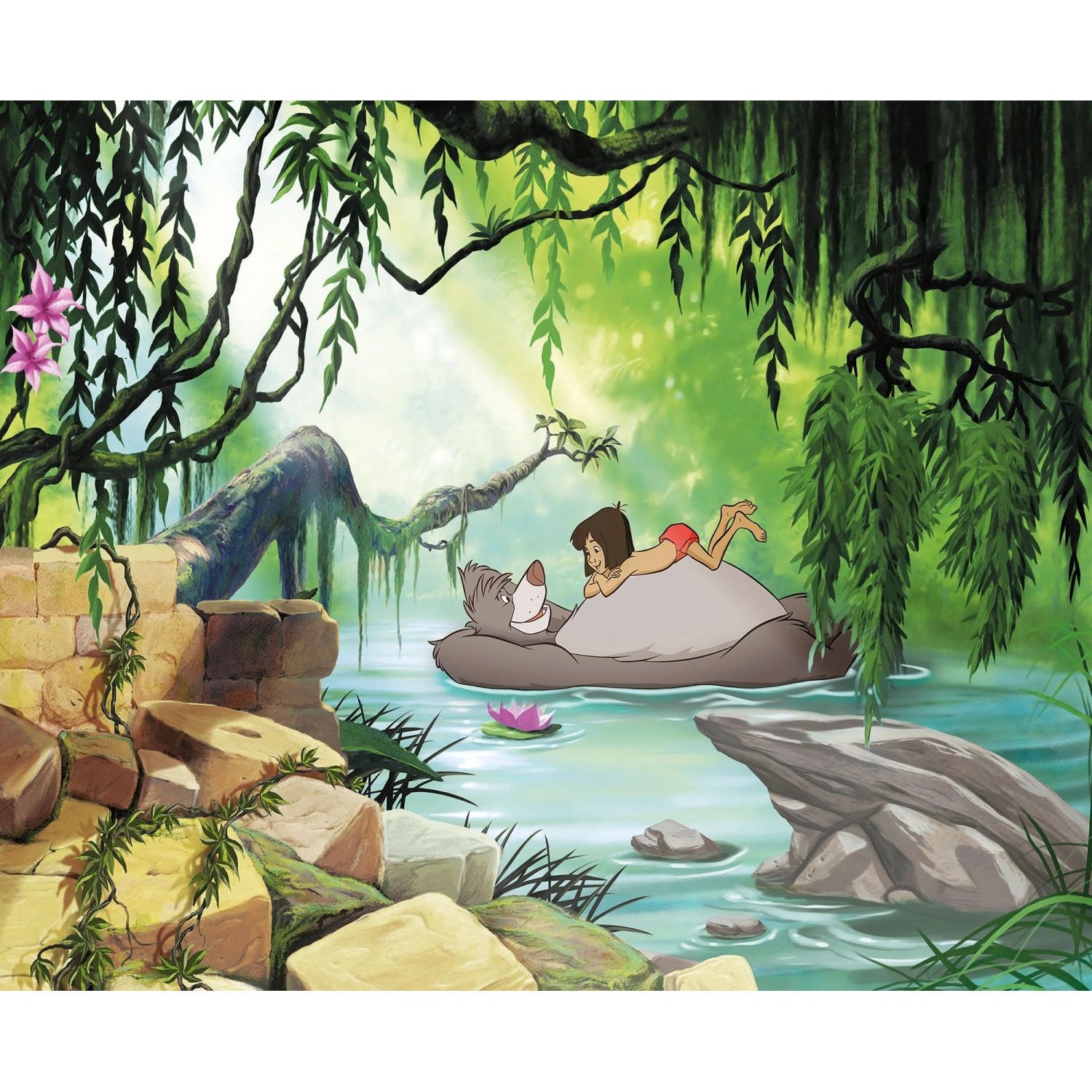 Disney Fototapete The Jungle Book Multicolor 368 x 254 cm 610958 günstig online kaufen