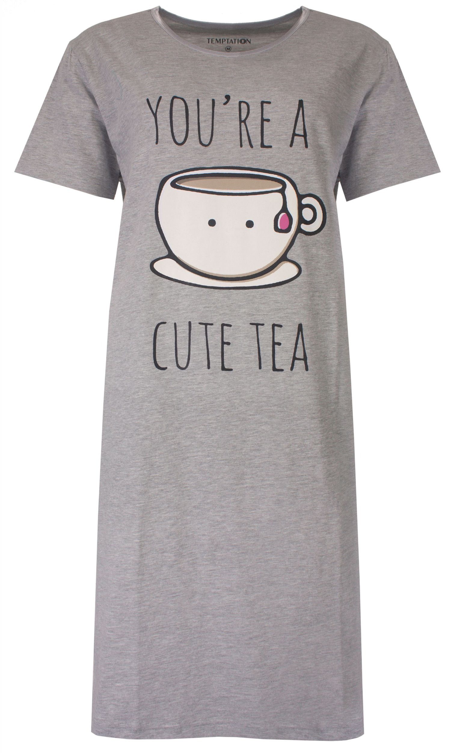 TEMPTATION Nachthemd Damen Schlafshirt mit kurzem günstig online kaufen