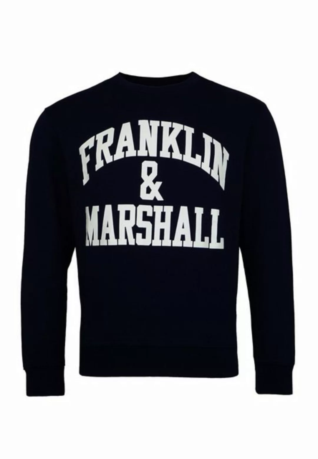 Franklin & Marshall Sweatshirt Pullover Sweatshirt mit Rundhals und Logo-Pr günstig online kaufen