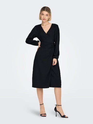 ONLY Midikleid "ONLMERLE L/S WRAP MIDI DRESS JRS" günstig online kaufen