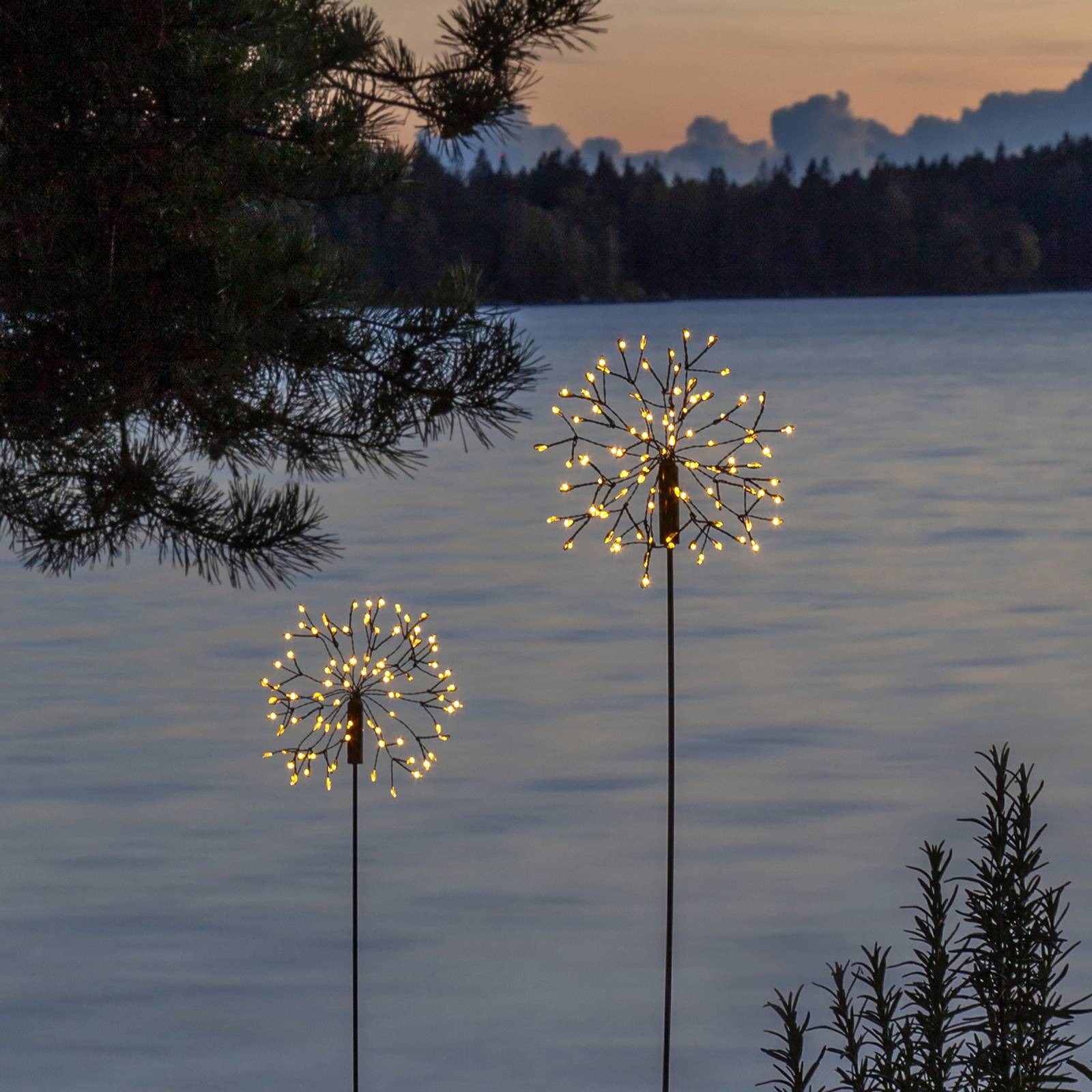 LED-Solarleuchte Firework mit Erdspieß, 85 cm günstig online kaufen