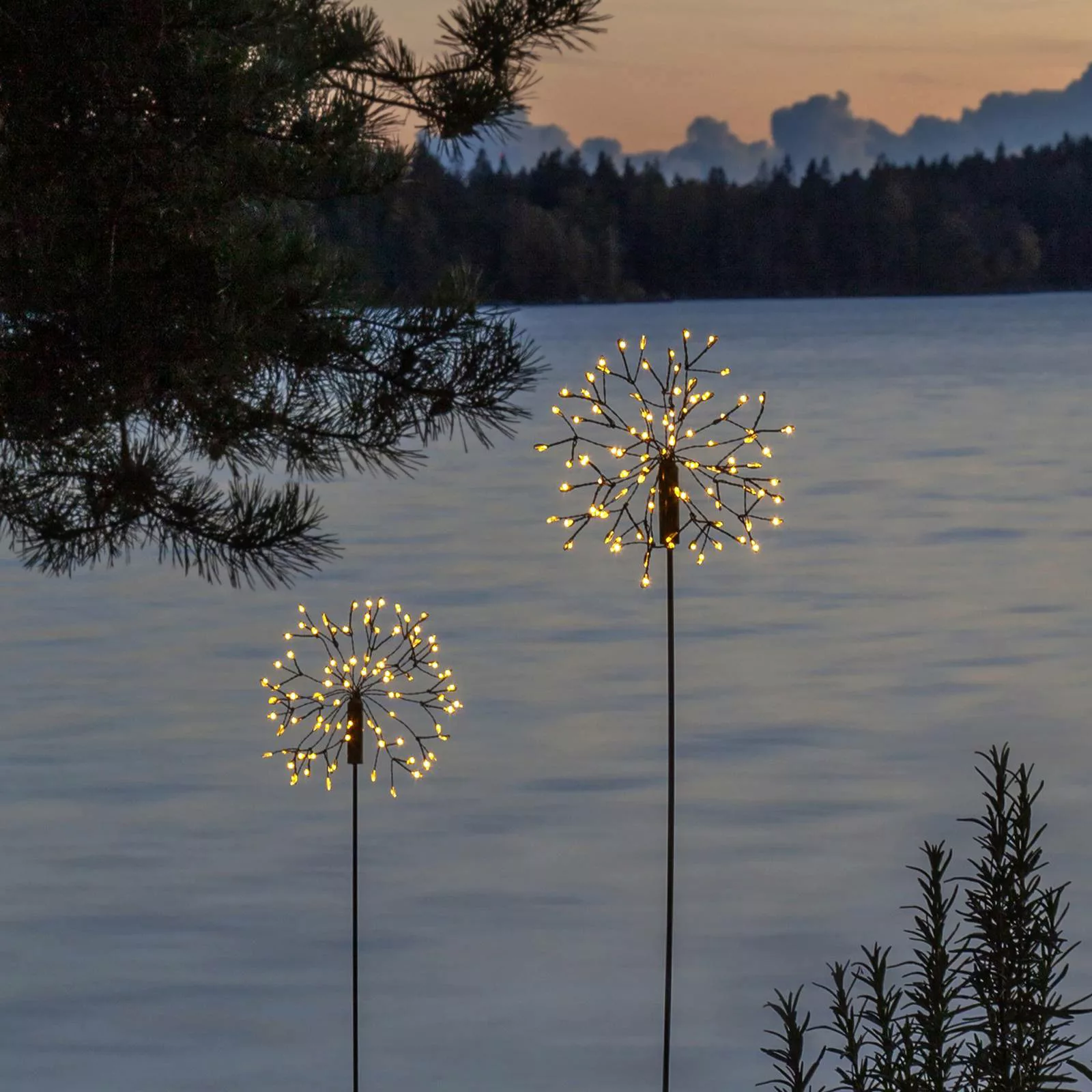 LED-Solarleuchte Firework mit Erdspieß, 85 cm günstig online kaufen