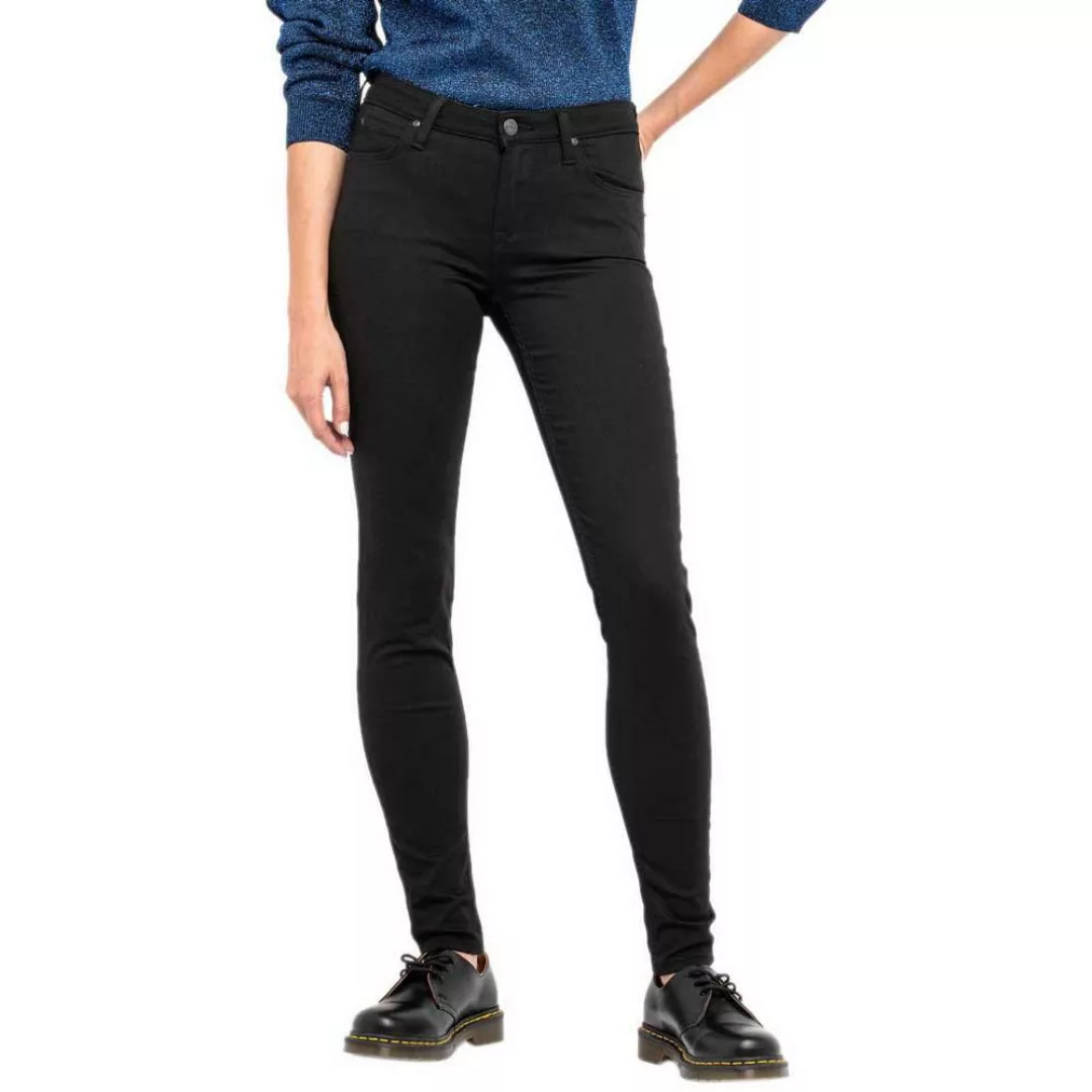 Lee Damen Jeans Scarlett - Skinny Fit - Schwarz - Black Rinse günstig online kaufen