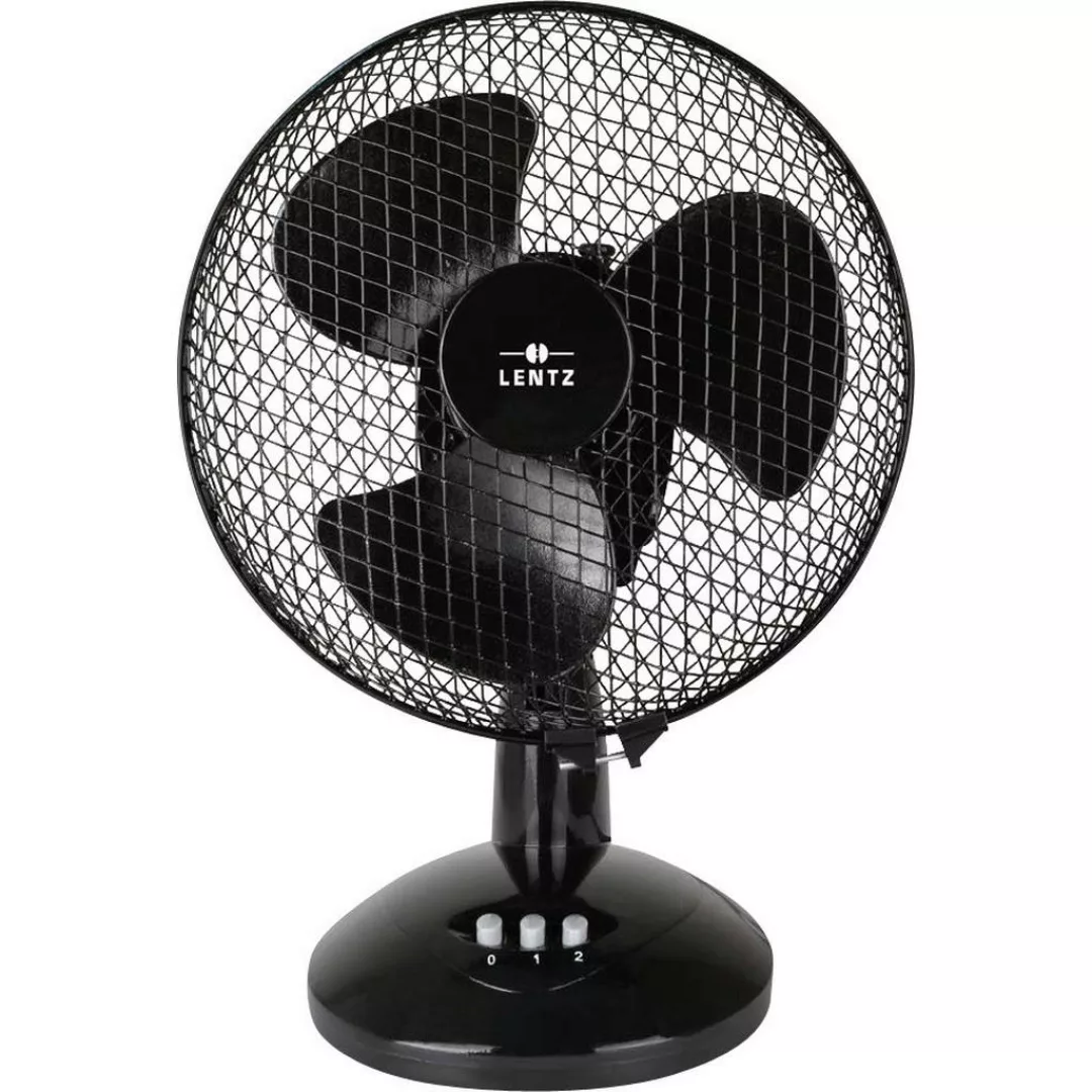 LENTZ Tischventilator 80032 schwarz Kunststoff D: ca. 30 cm günstig online kaufen