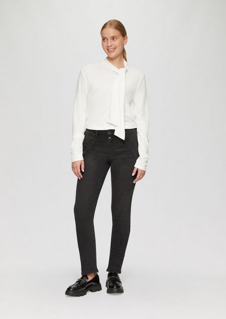 s.Oliver 5-Pocket-Jeans Jeans Betsy / Slim Fit / Mid Rise / Slim Leg / Zier günstig online kaufen