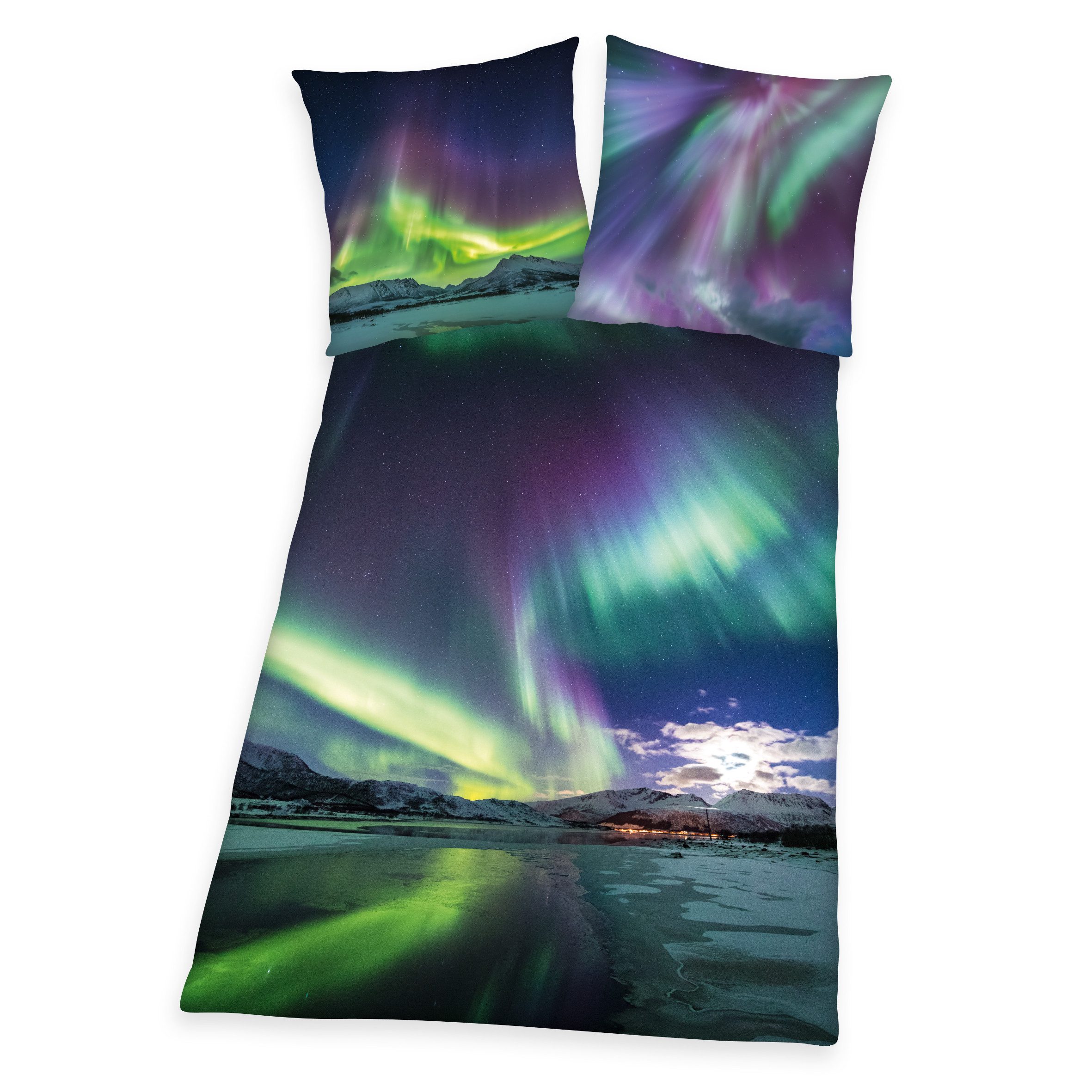 Herding Young Collection Bettwäsche Polarlichter Bettwäsche günstig online kaufen